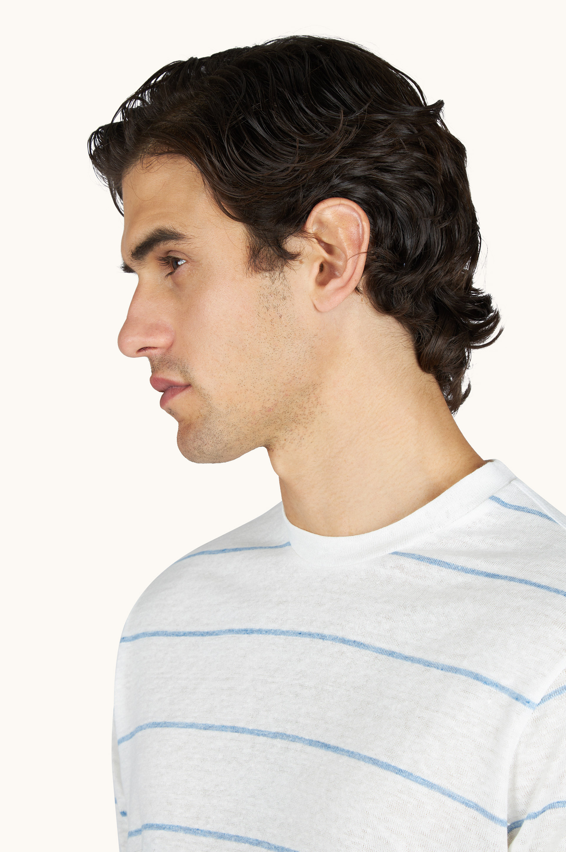 Camiseta de jersey de lino puro image number 3