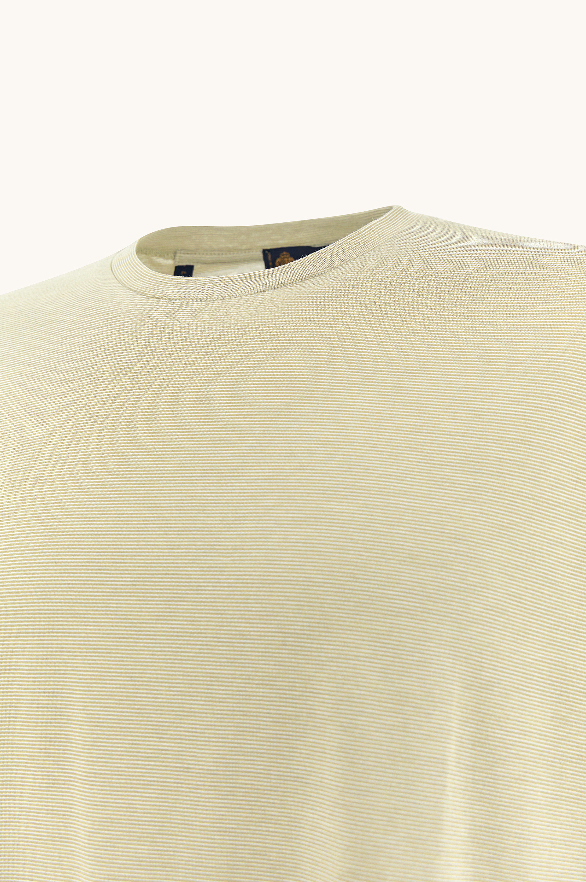 Silk and cotton T-Shirt with micro stripe pattern image number 6