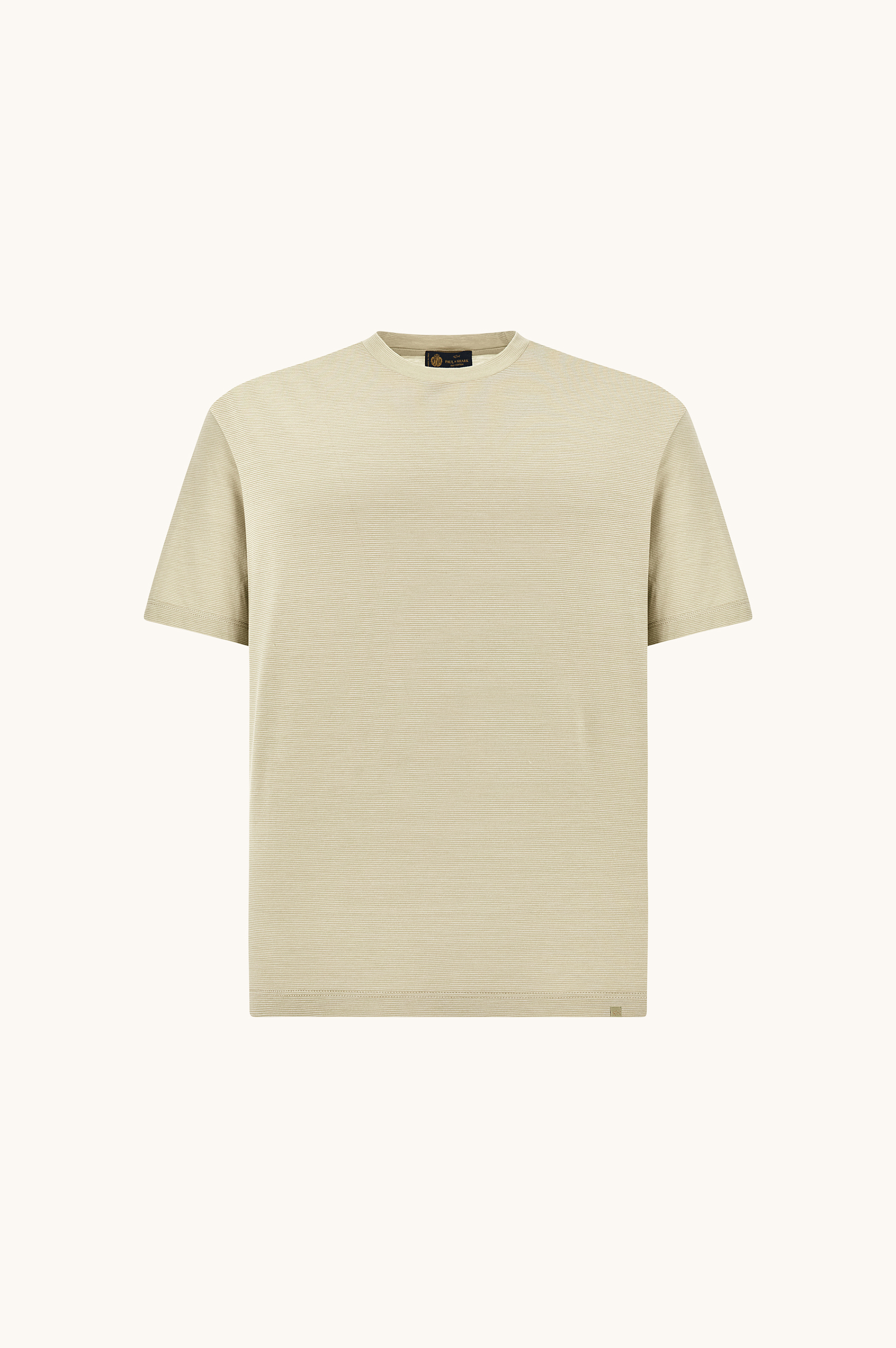 Silk and cotton T-Shirt with micro stripe pattern image number 1