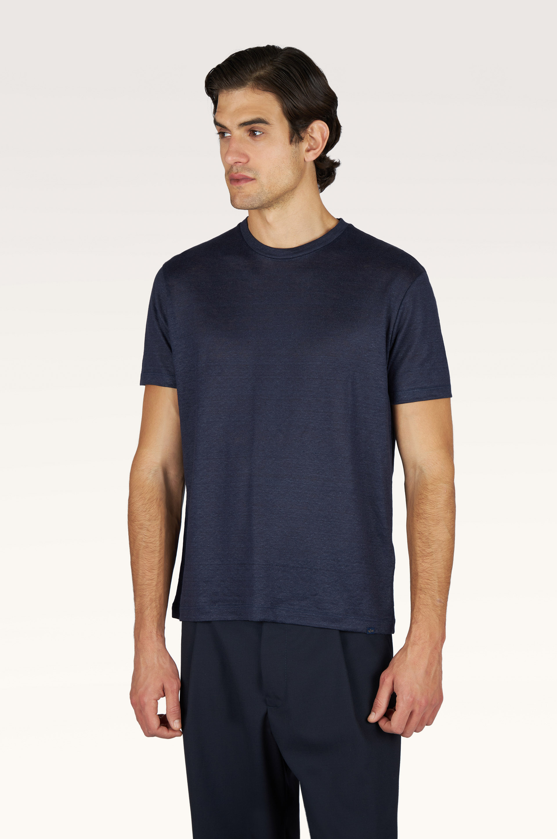 T-shirt en jersey de lin pur image number 0