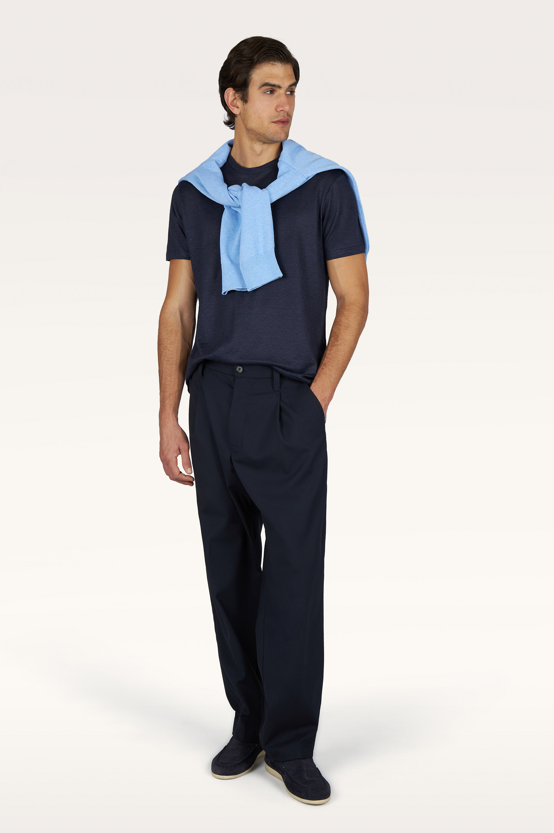 T-shirt en jersey de lin pur image number 1