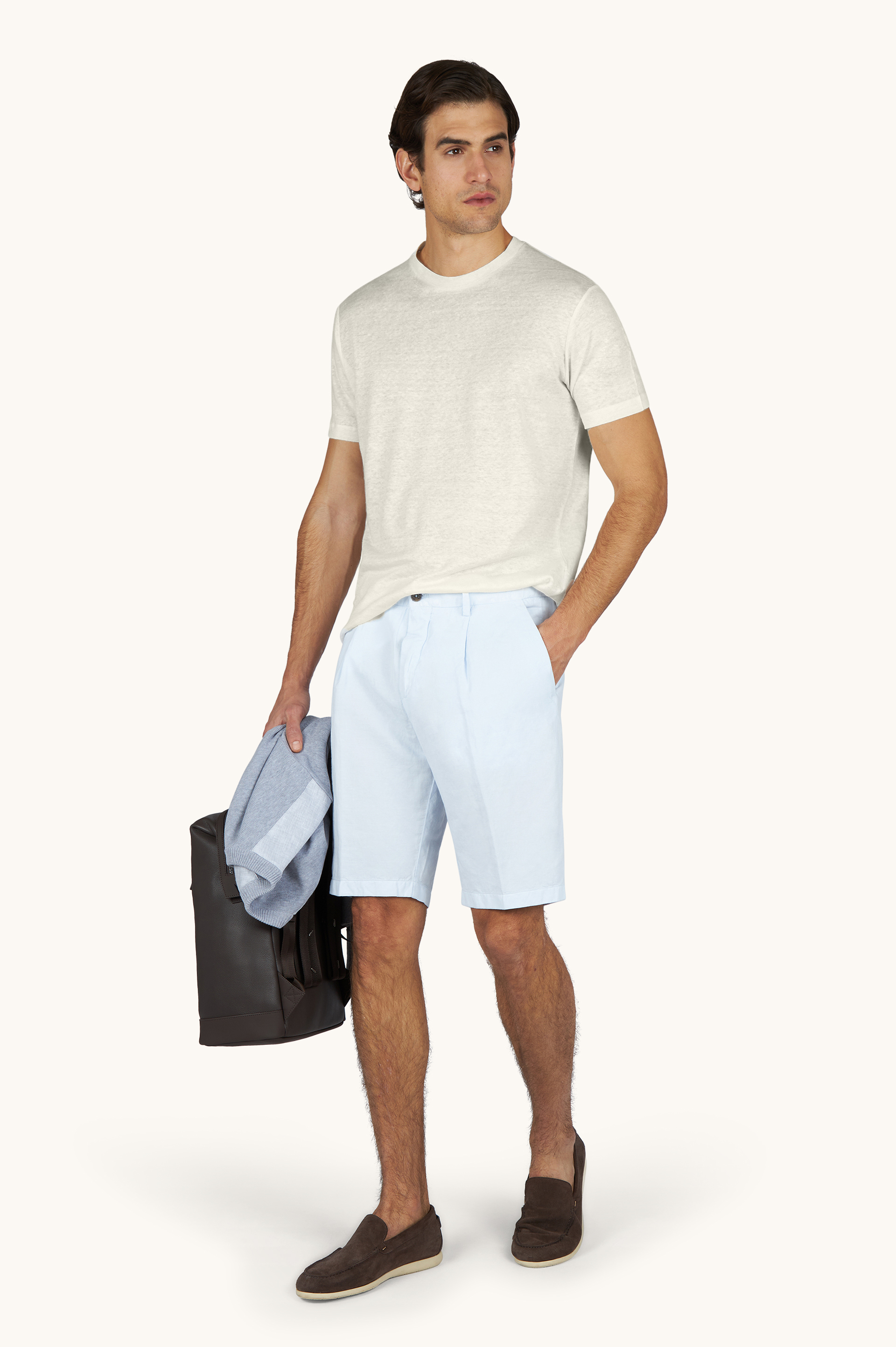 Pure linen jersey T-Shirt image number 2