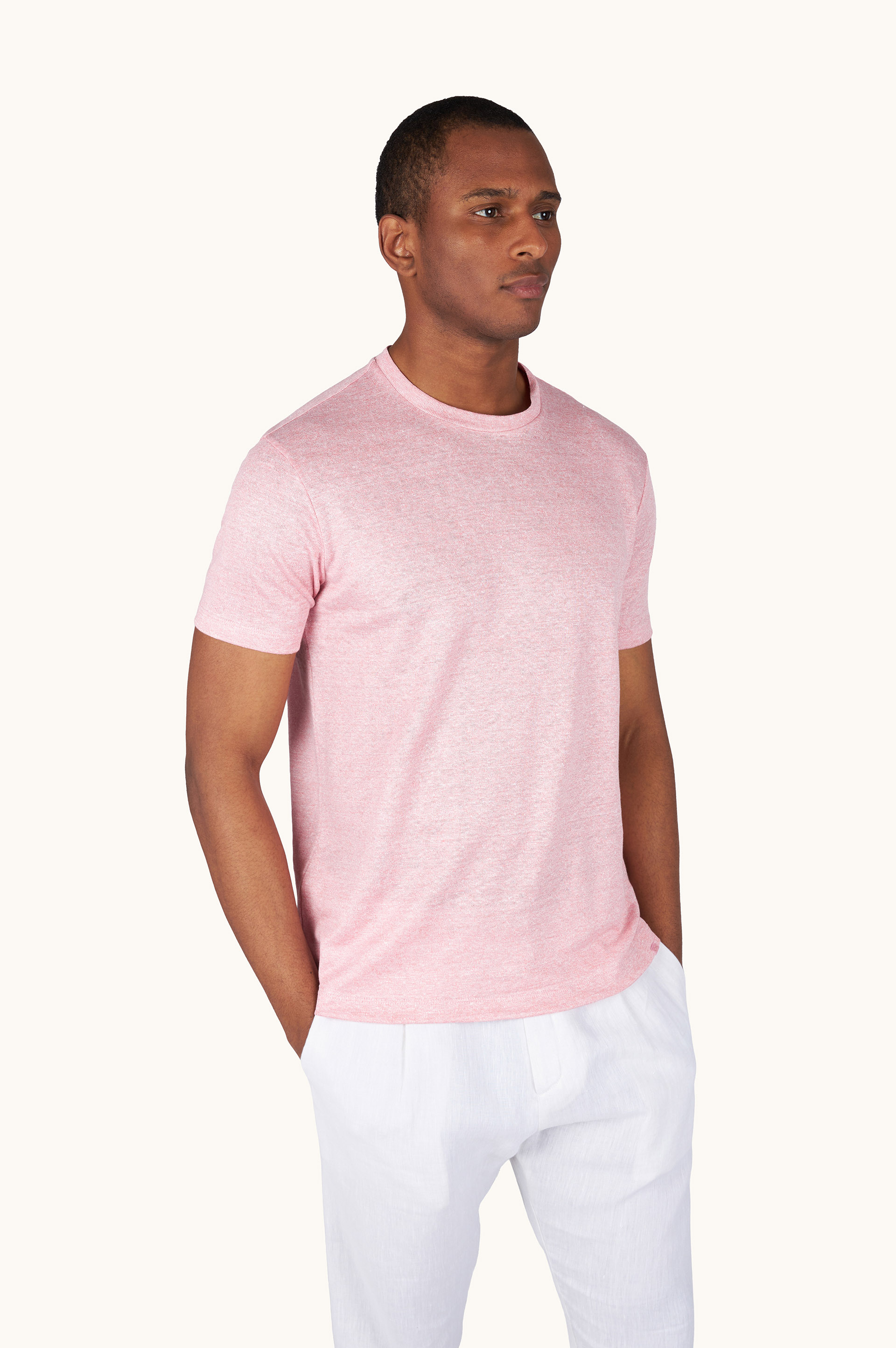 Camiseta de jersey de lino puro image number 0