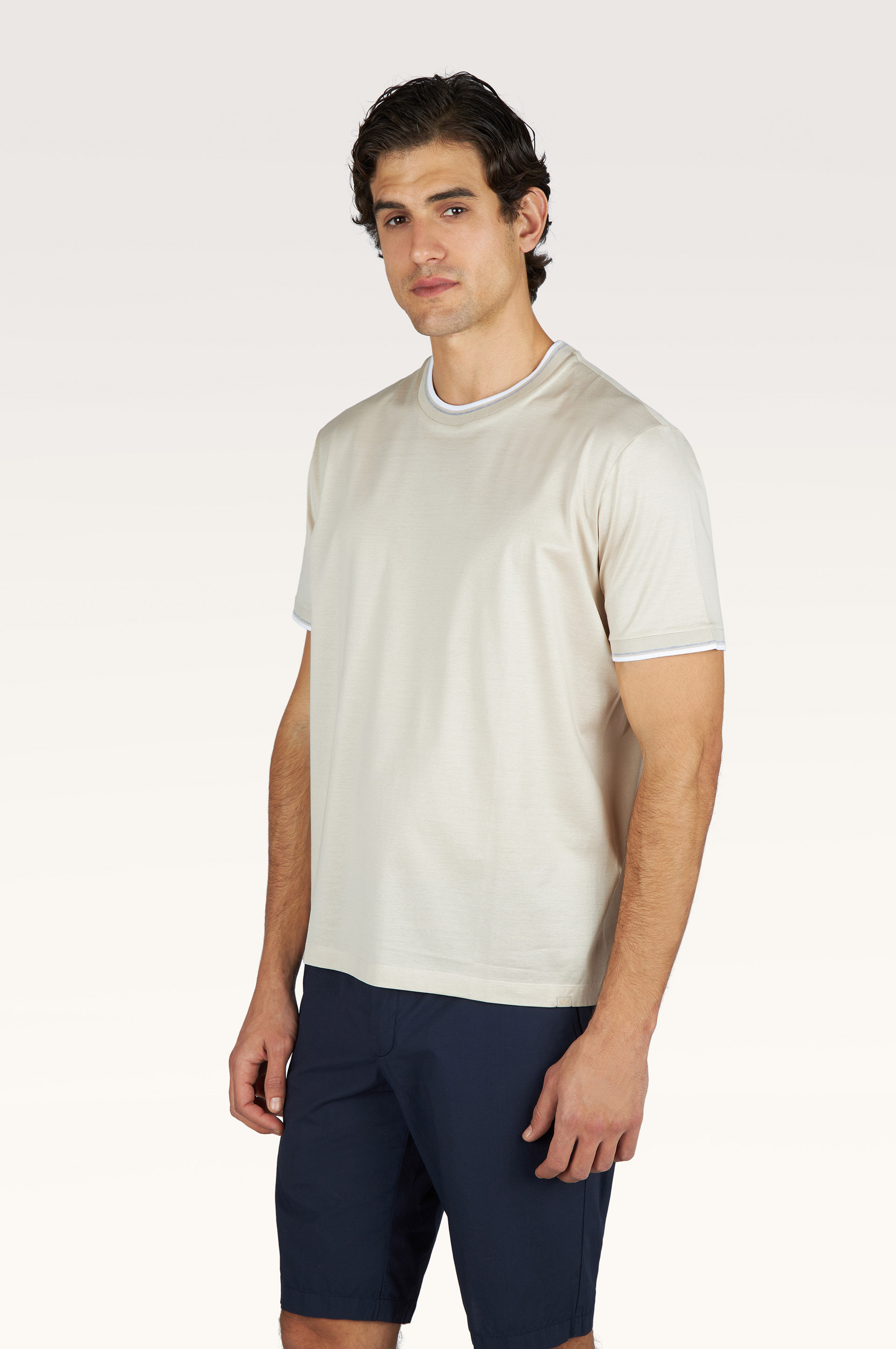 Camiseta de jersey de algod&oacute;n doble mercerizado image number 0