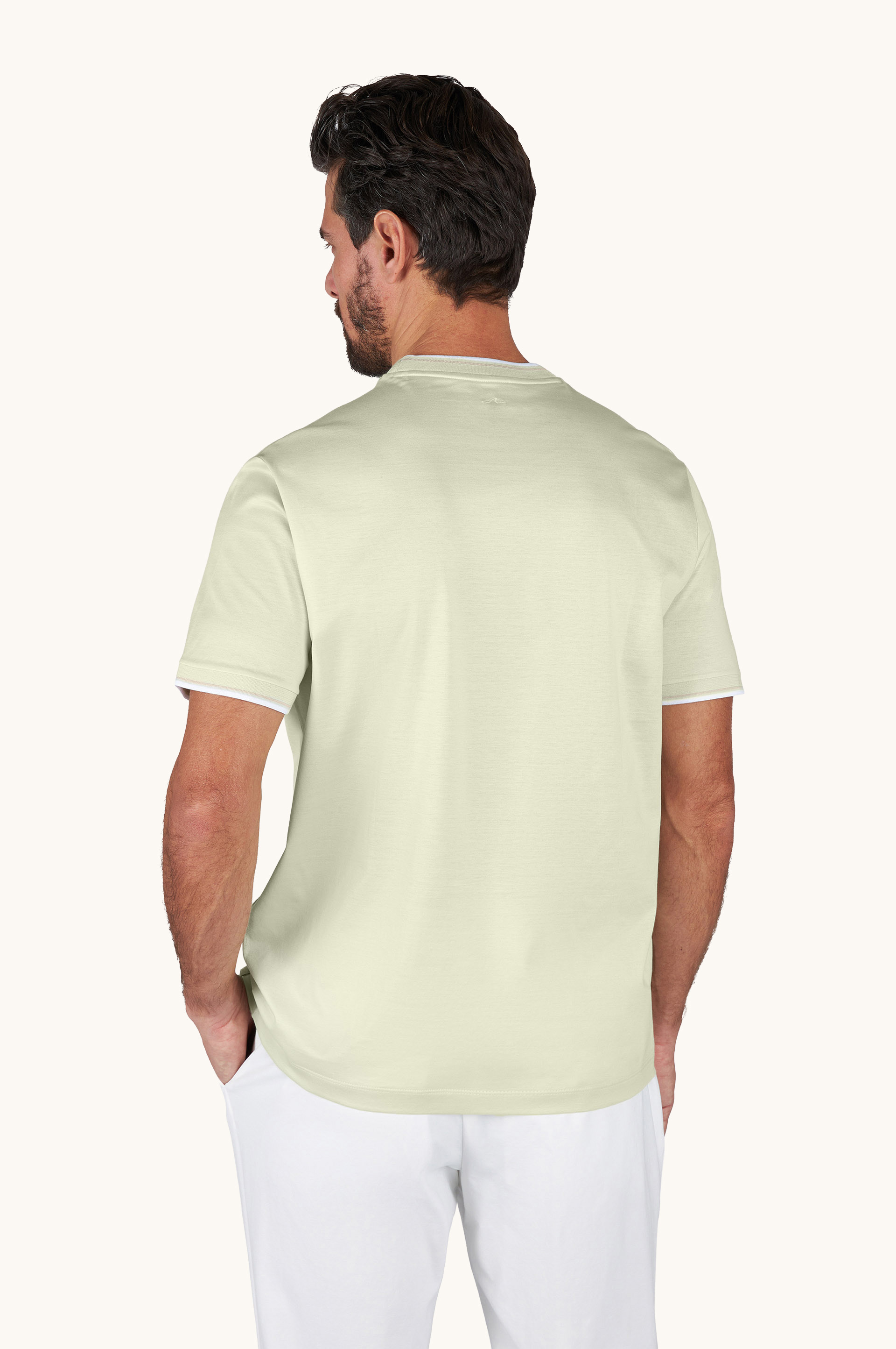 T-Shirt en jersey de coton double merceris&eacute; image number 3