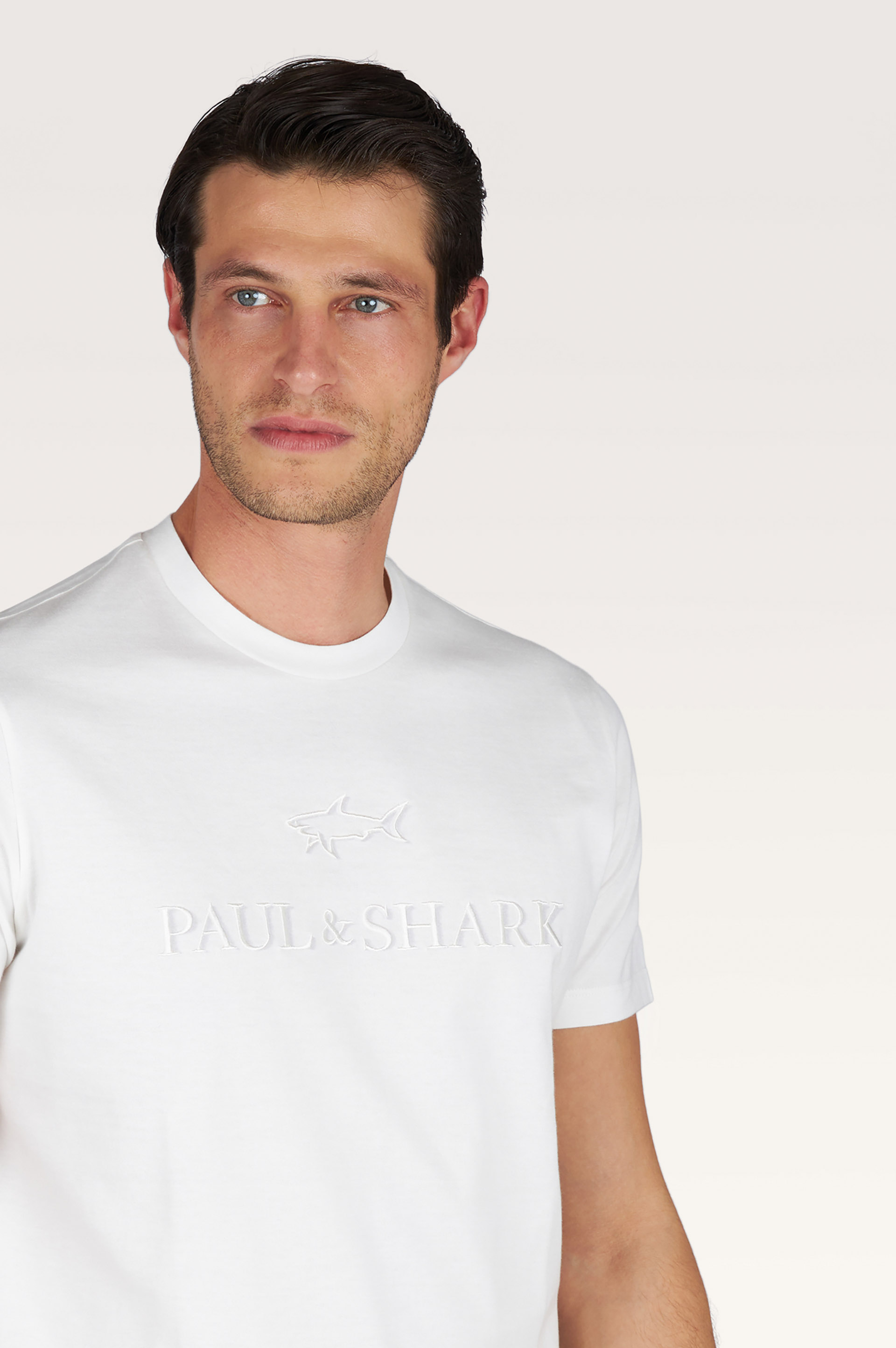 Lightweight cotton jersey T-shirt with print image number 3