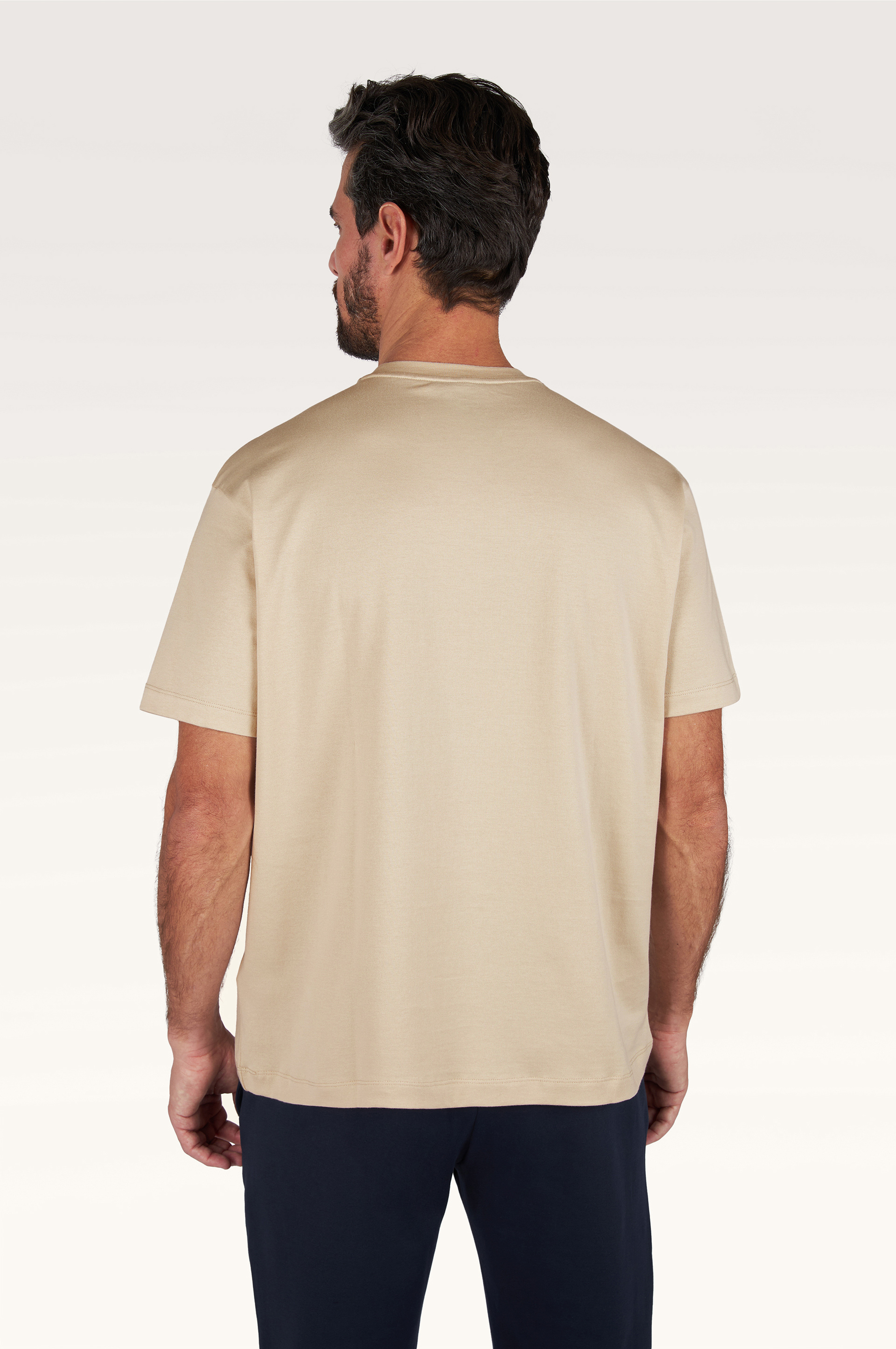 Lightweight cotton jersey T-shirt with print image number 3