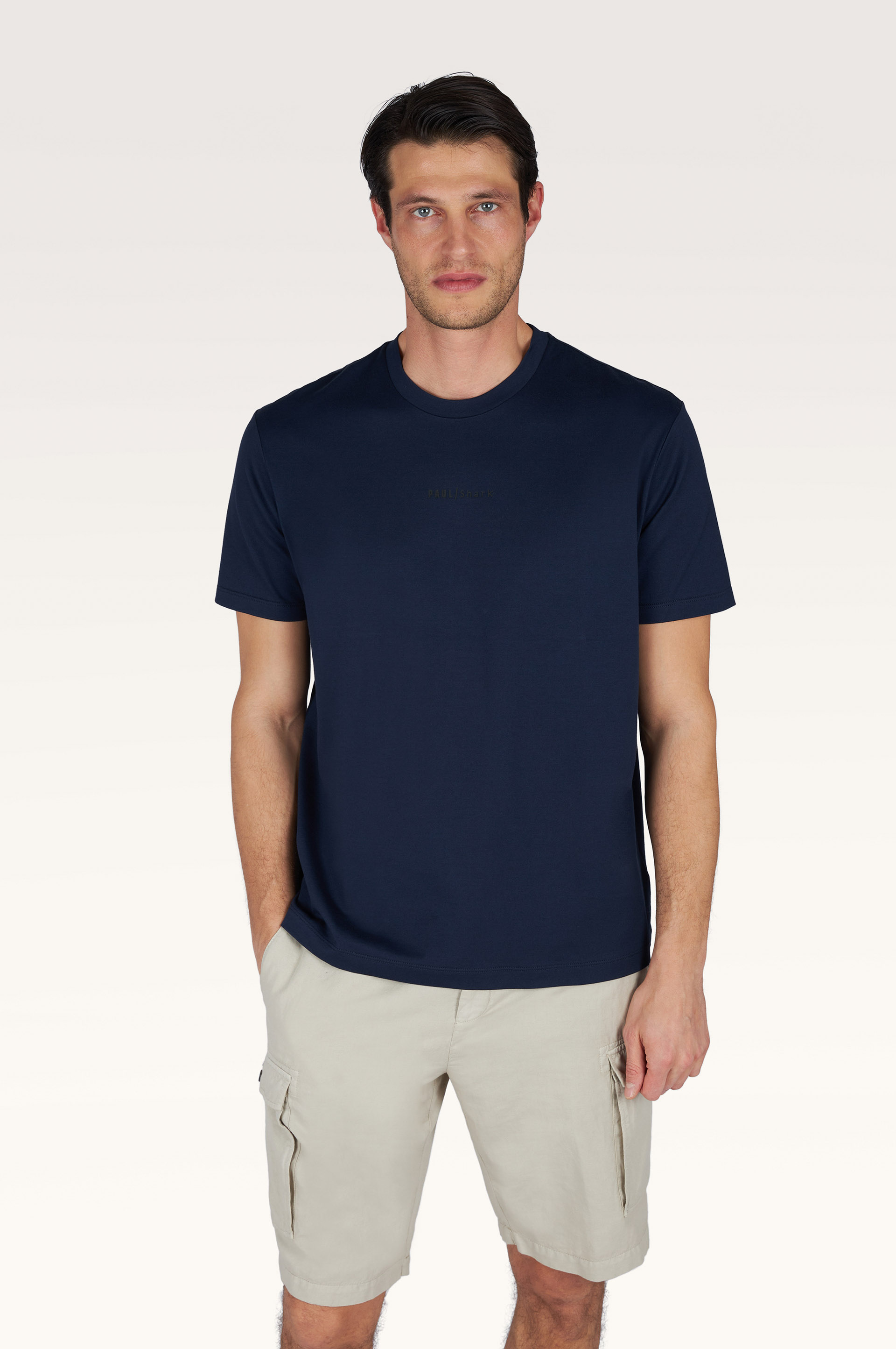 Lightweight cotton jersey T-shirt with print image number 0