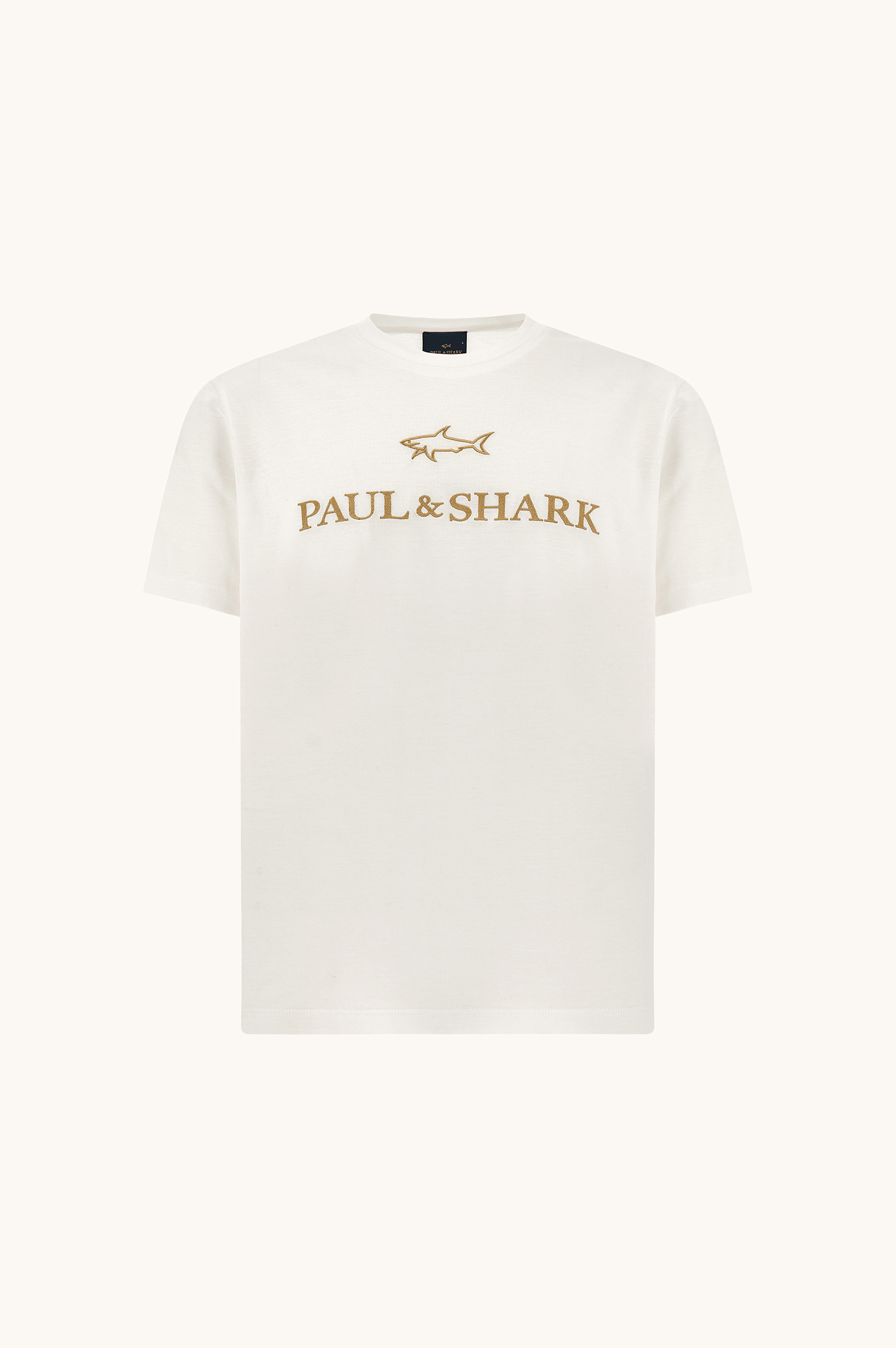 Camiseta de jersey de algod&oacute;n doble mercerizado con bordado de logo image number 1