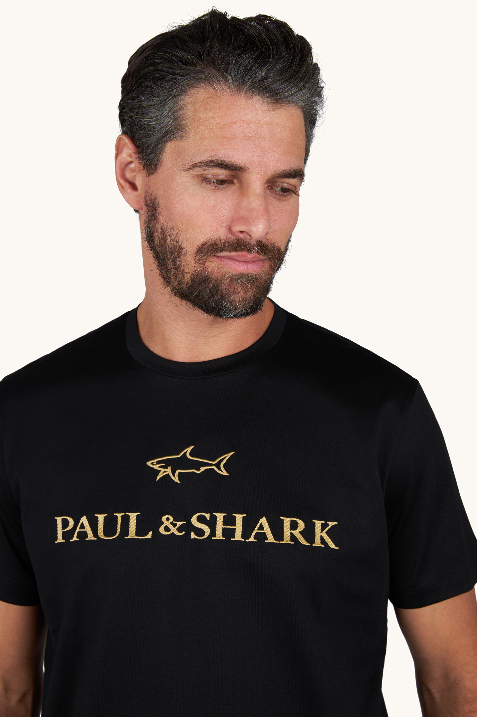 Camiseta de jersey de algod&oacute;n doble mercerizado con bordado de logo image number 4