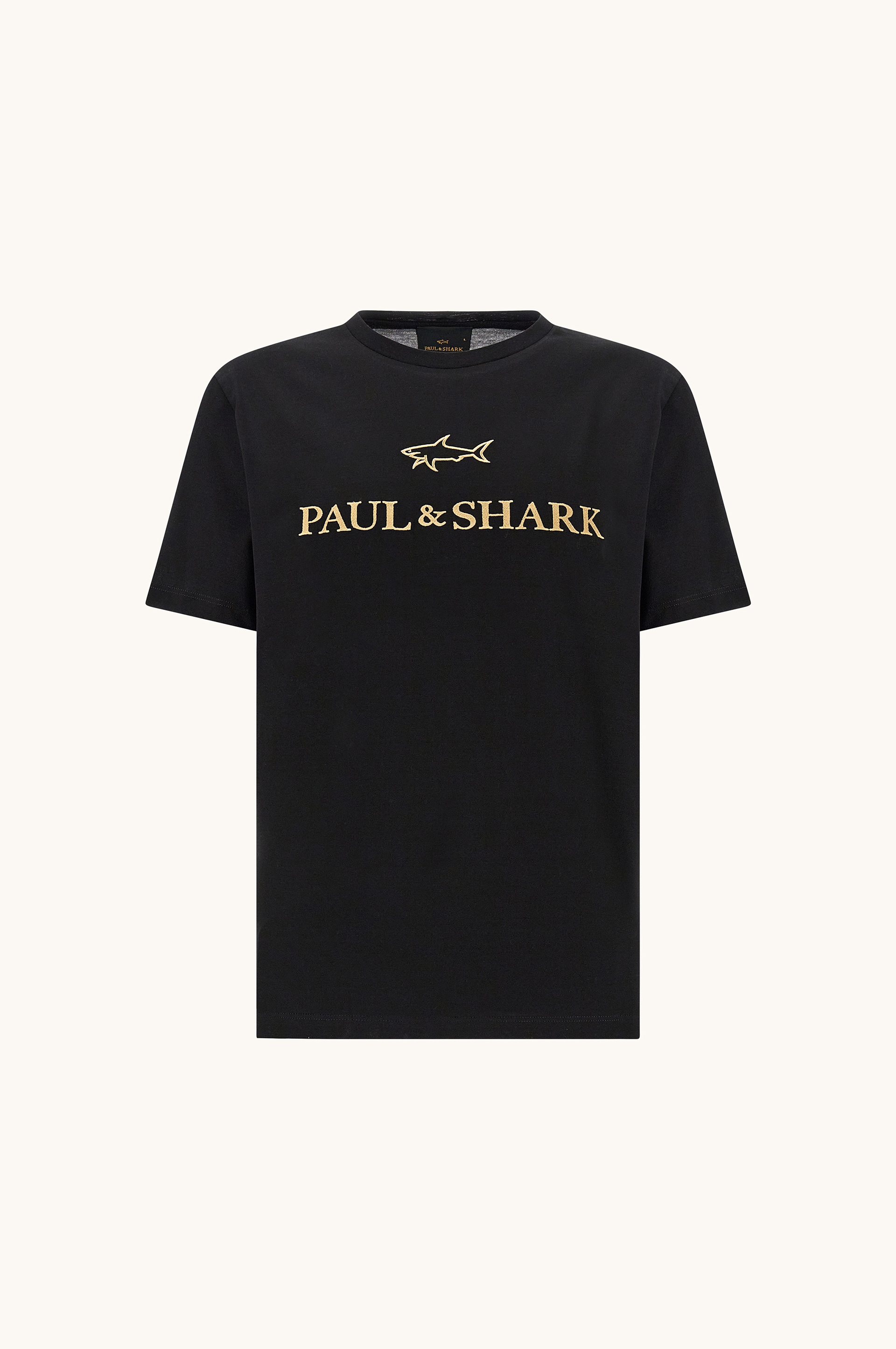 Camiseta de jersey de algod&oacute;n doble mercerizado con bordado de logo image number 1