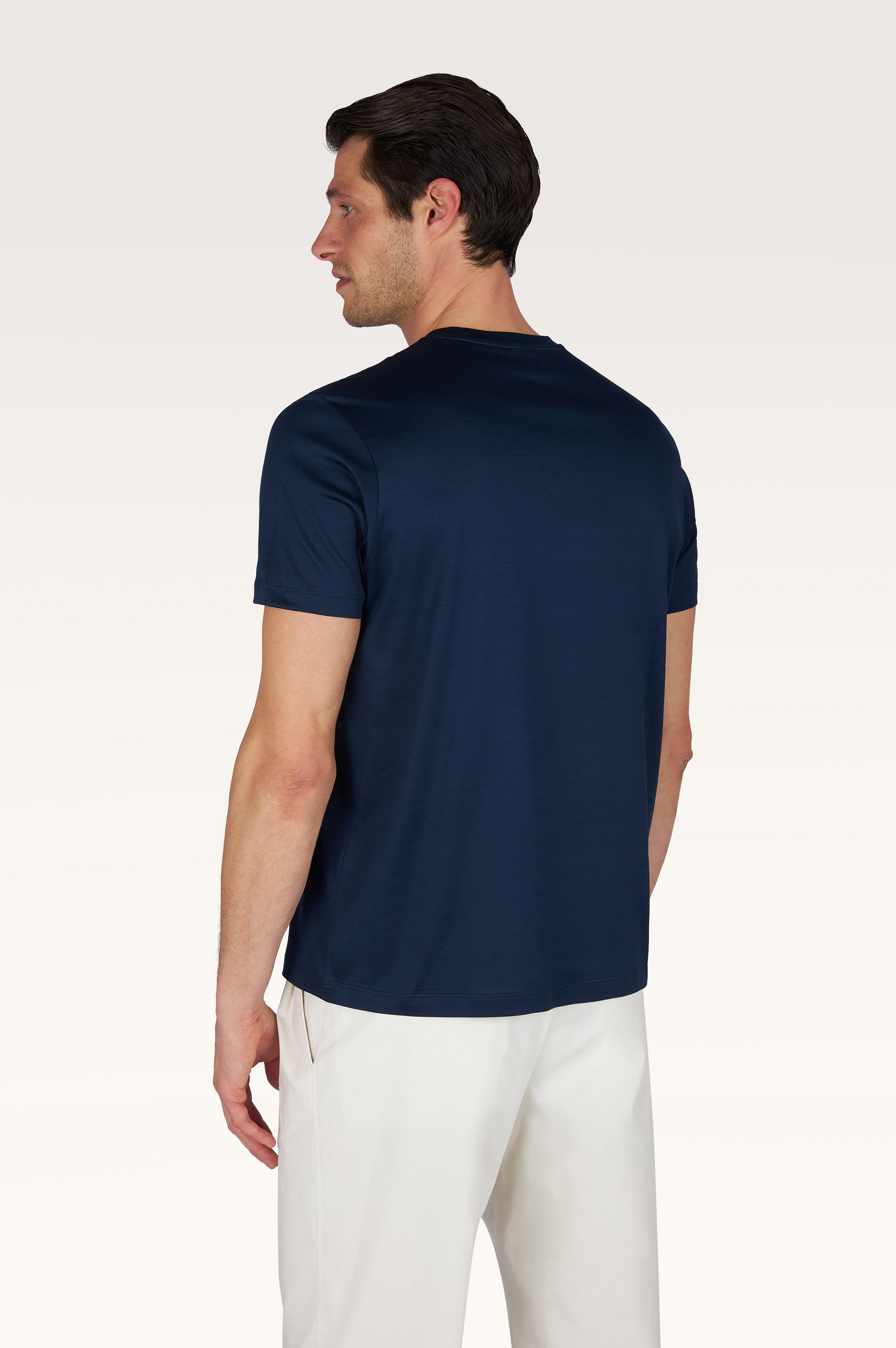 Camiseta de jersey de algod&oacute;n doble mercerizado con bordado de logo image number 2