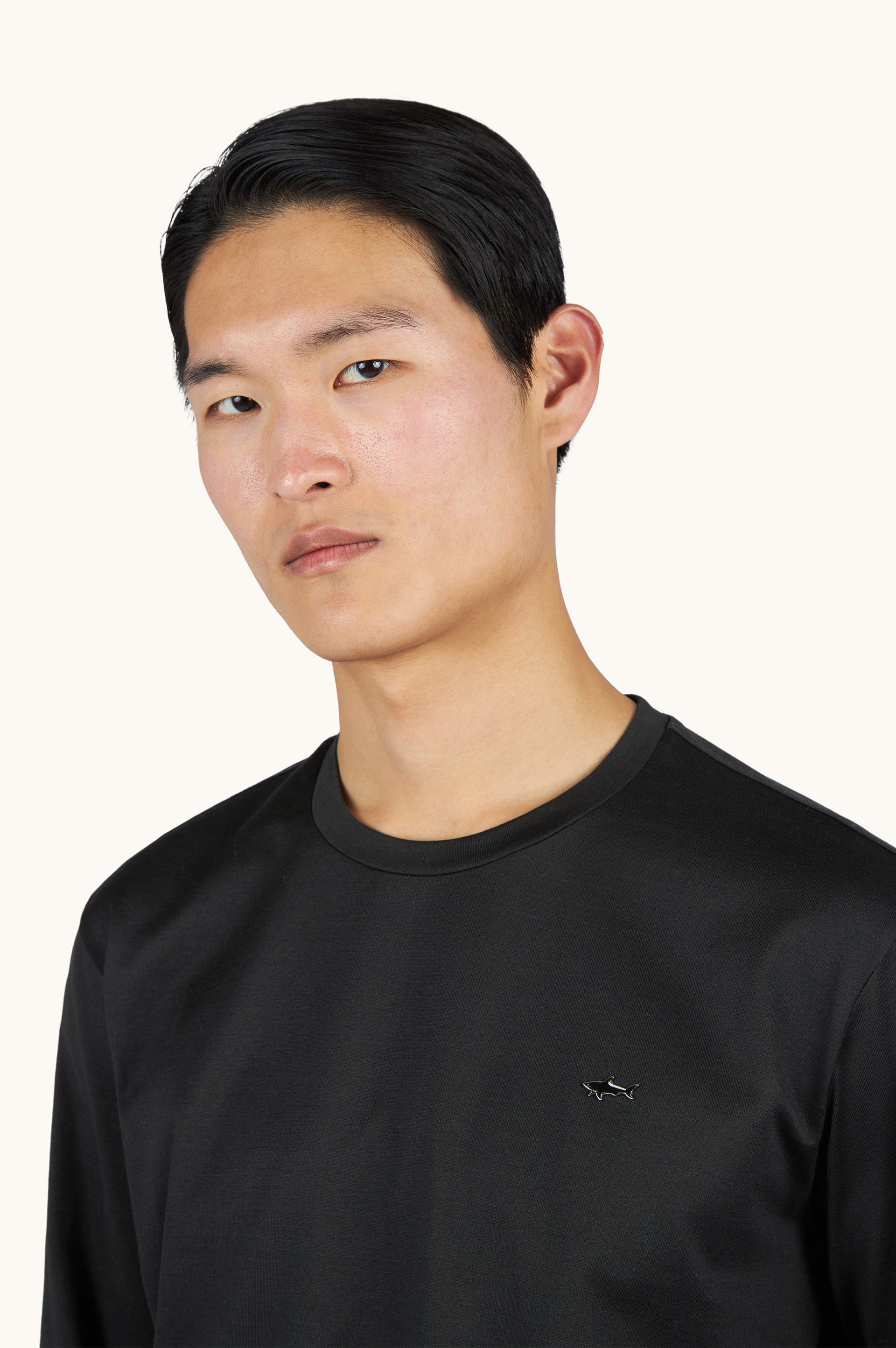 Long sleeve double mercerised cotton jersey T-Shirt image number 3