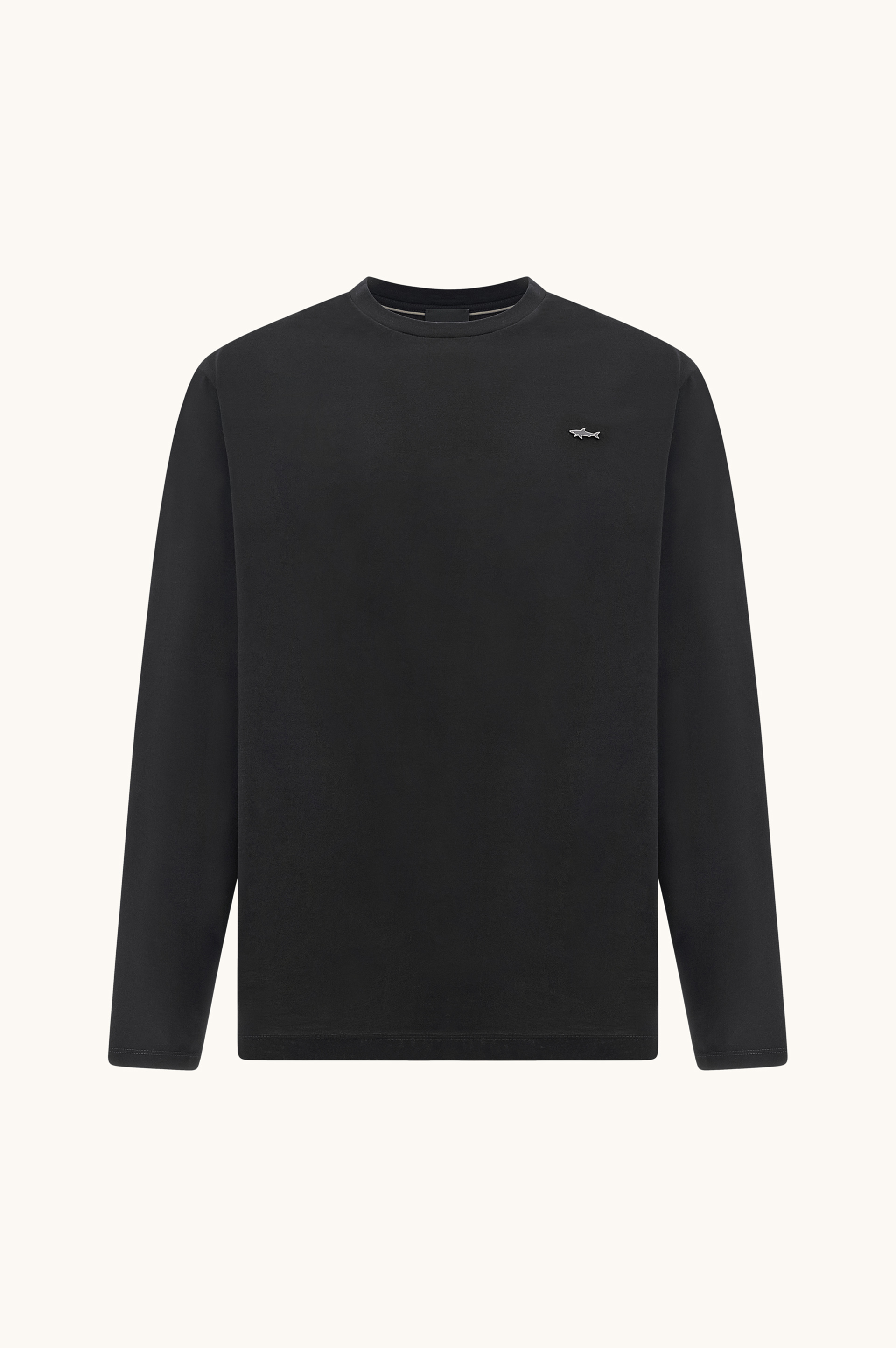 T-Shirt a manica lunga in jersey di cotone Double Mercerised image number 1