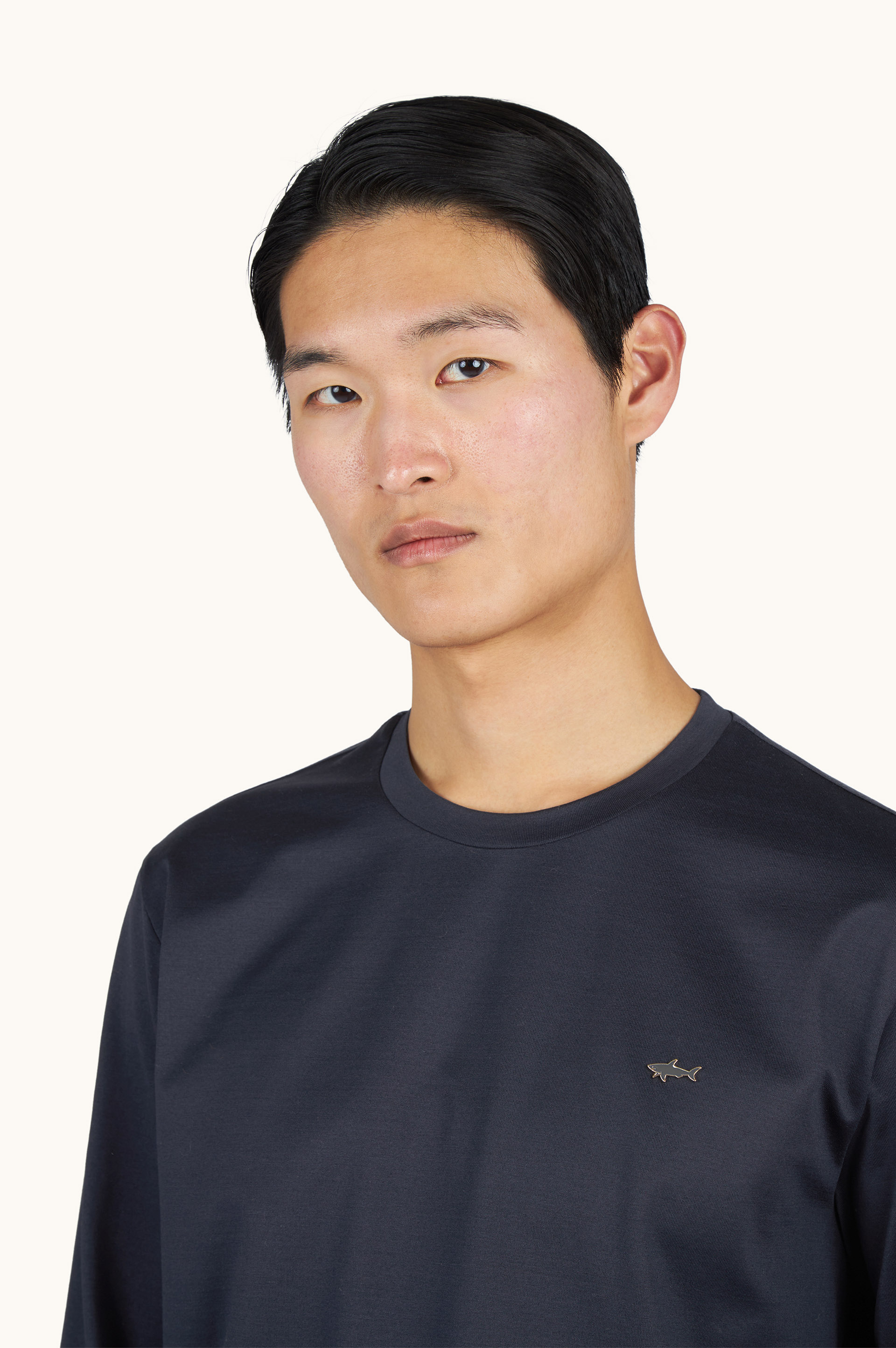 T-Shirt a manica lunga in jersey di cotone Double Mercerised image number 4