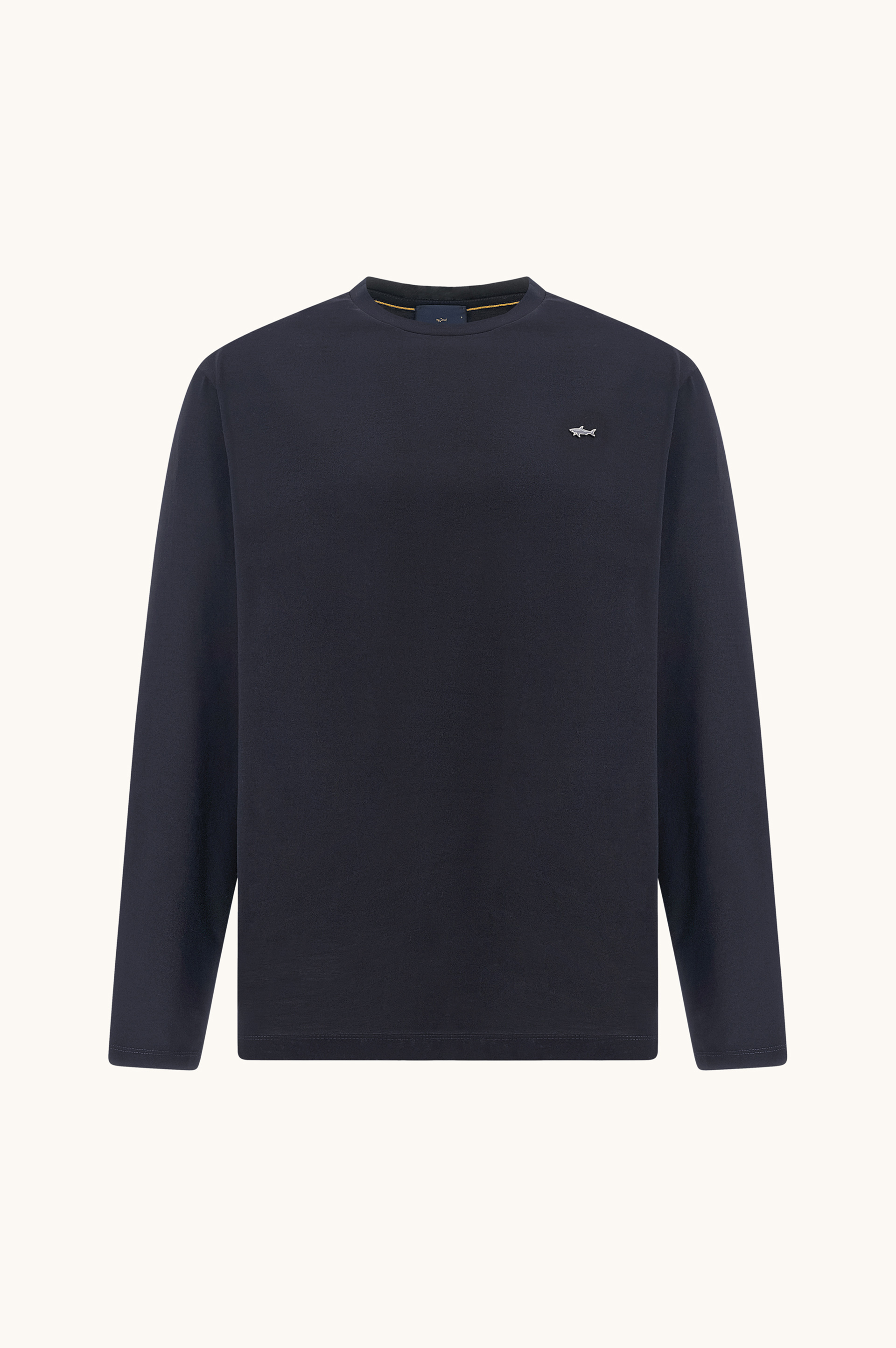 T-Shirt a manica lunga in jersey di cotone Double Mercerised image number 1
