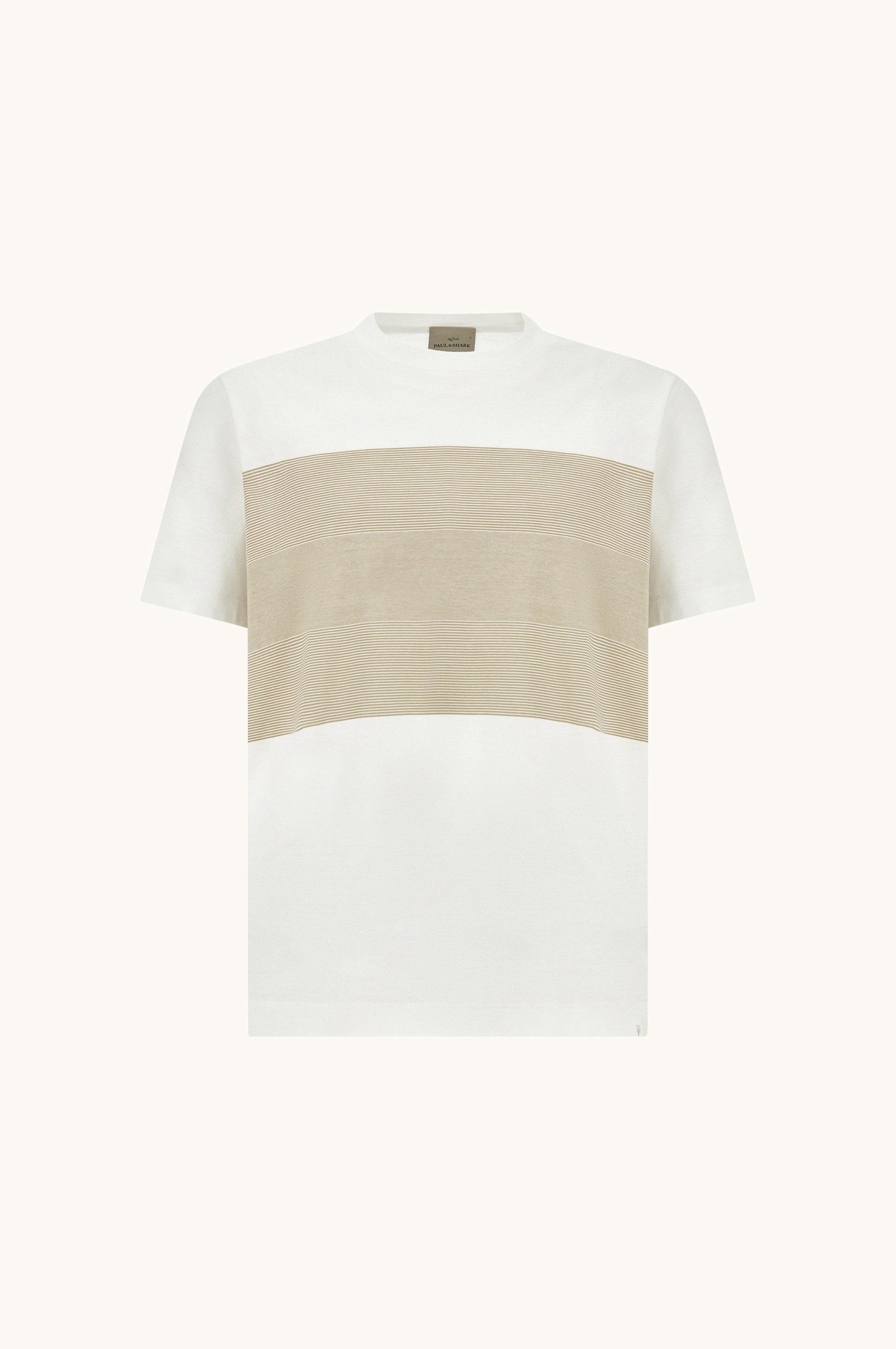 Bi color double mercerised cotton jersey T-Shirt image number 1