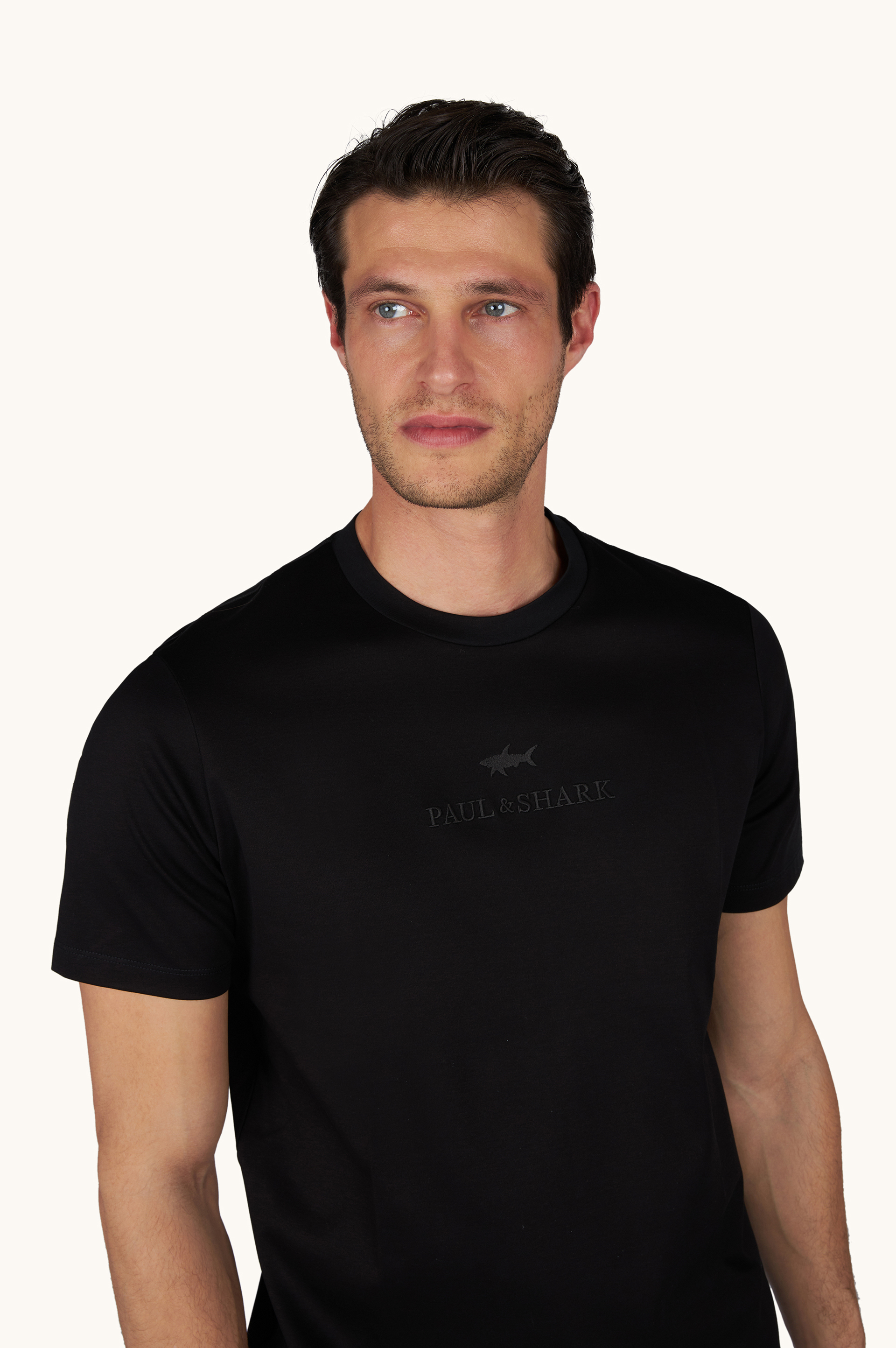 Camiseta de algod&oacute;n Aqua touch con bordado de logo image number 4