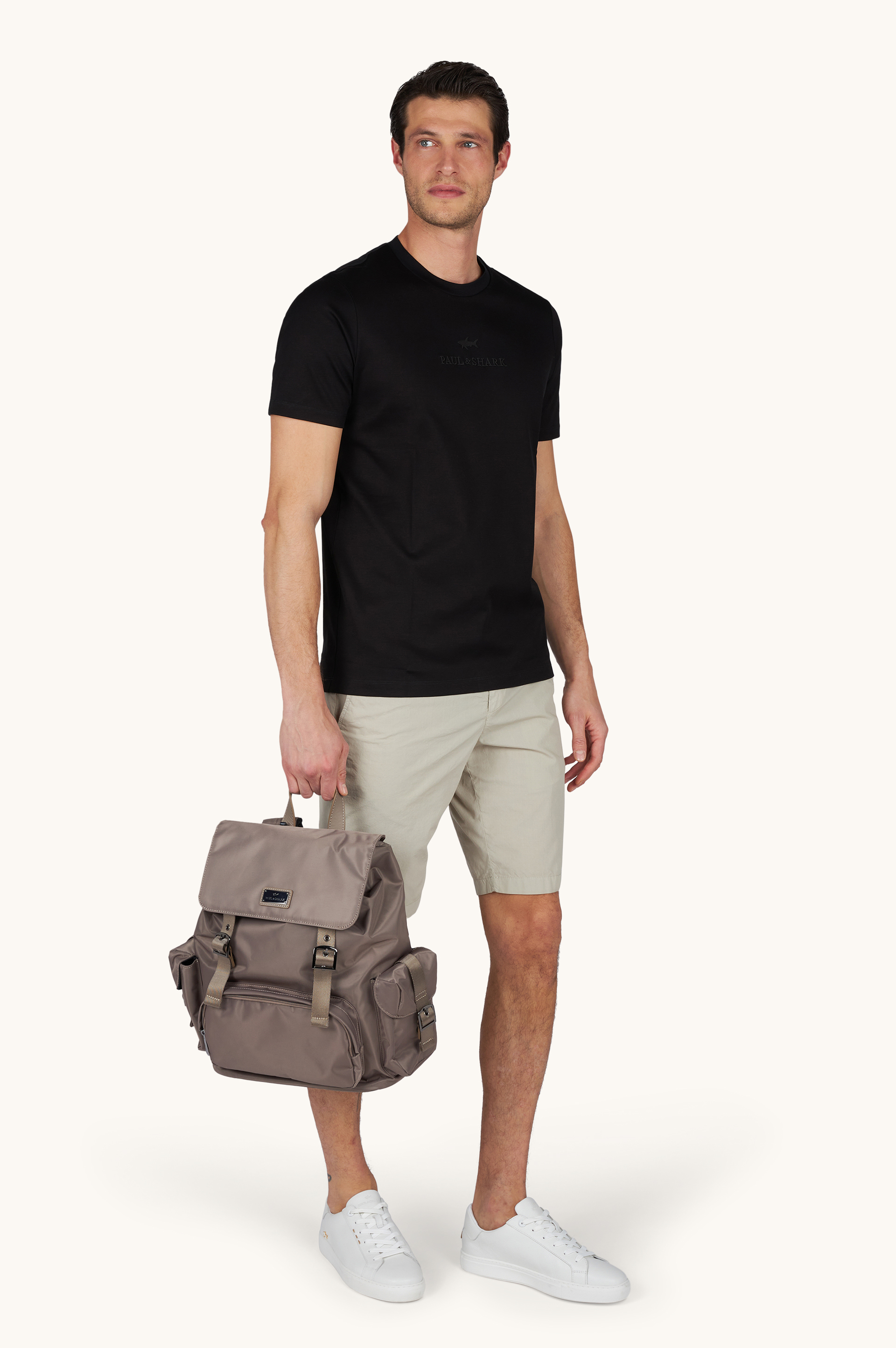 Camiseta de algod&oacute;n Aqua touch con bordado de logo image number 2