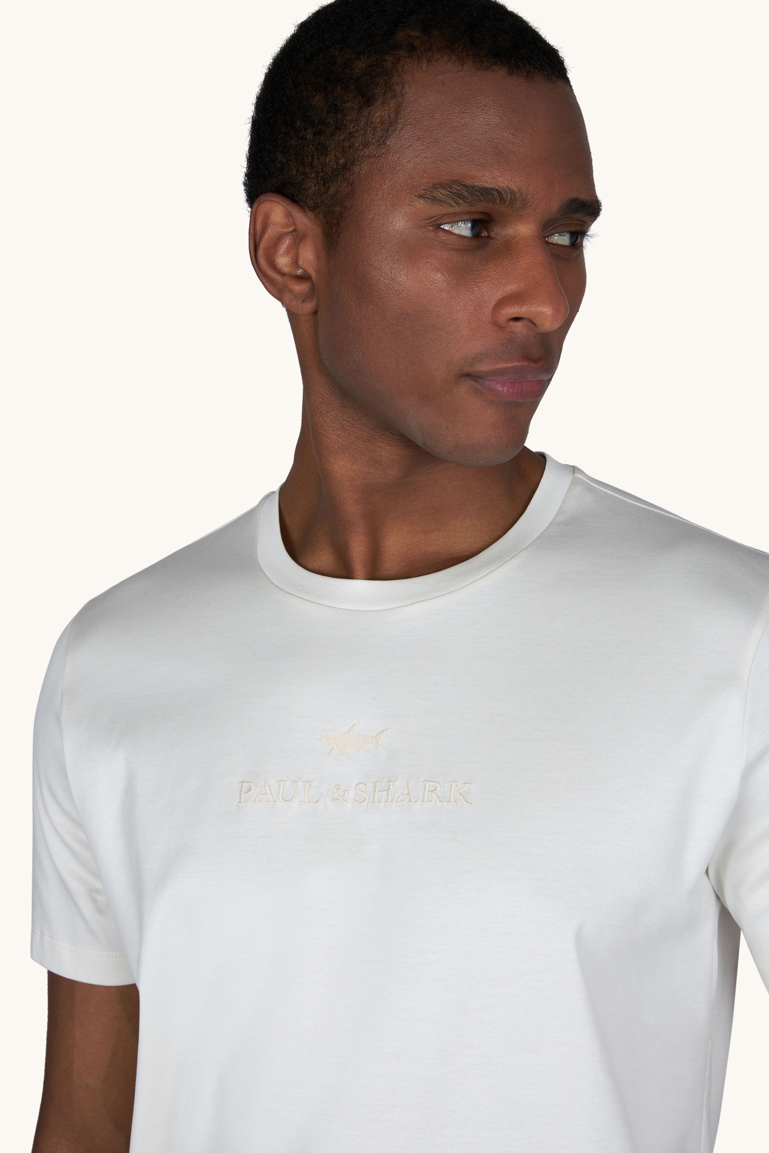 T-shirt en coton Aqua touch avec logo brod&eacute; image number 4