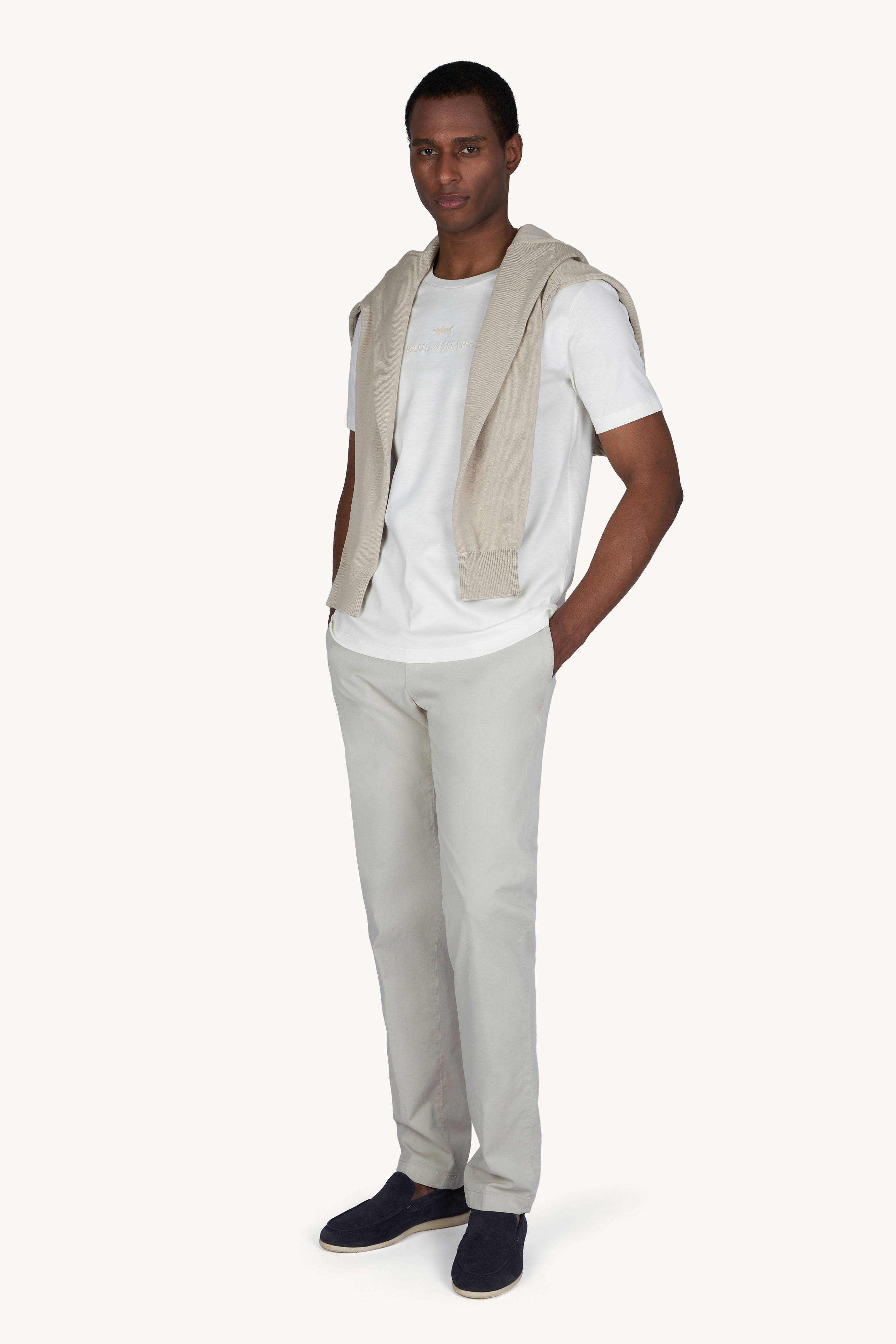 T-shirt en coton Aqua touch avec logo brod&eacute; image number 2