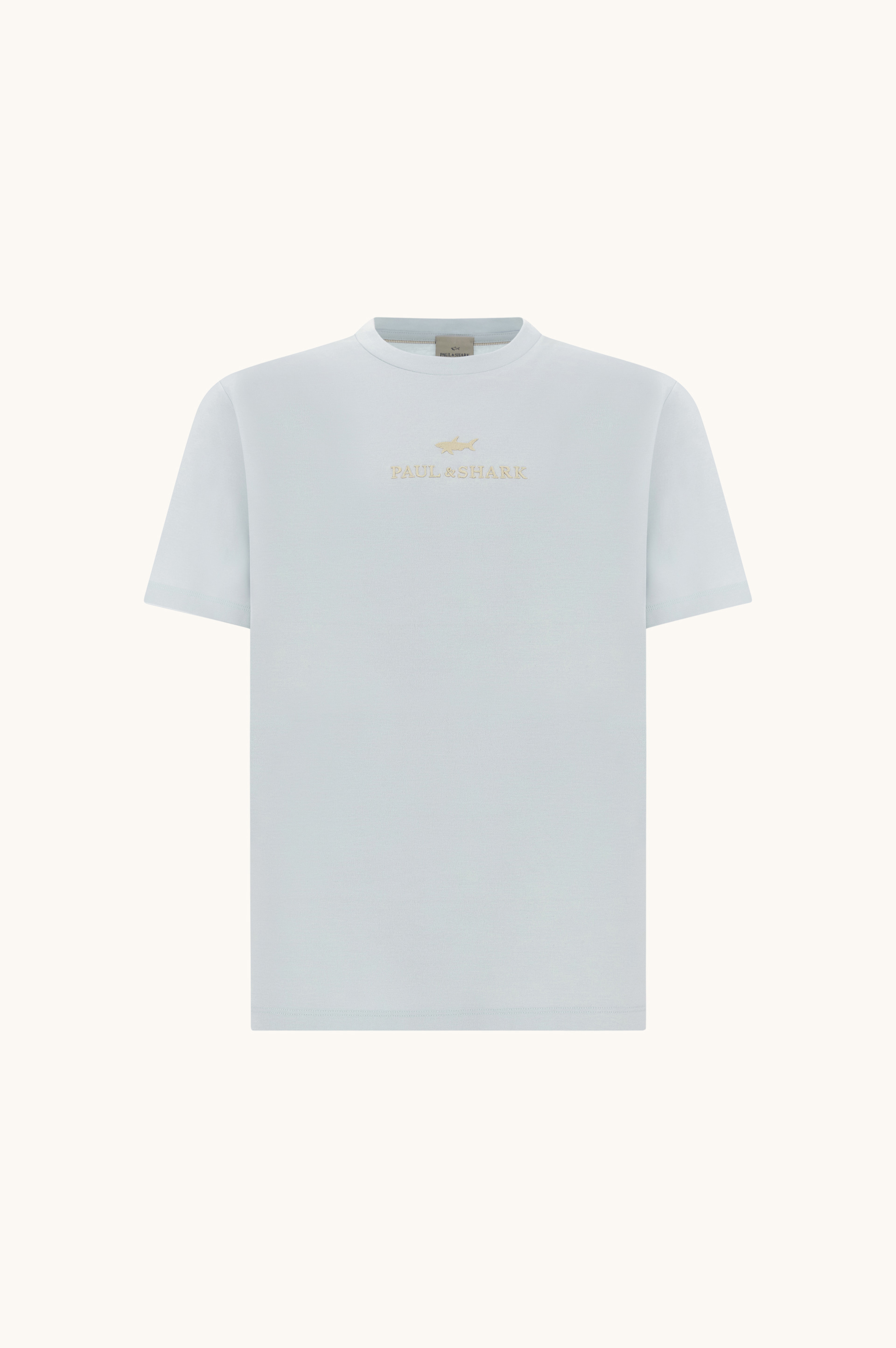 Aqua touch cotton T-Shirt with embroidered logo image number 1