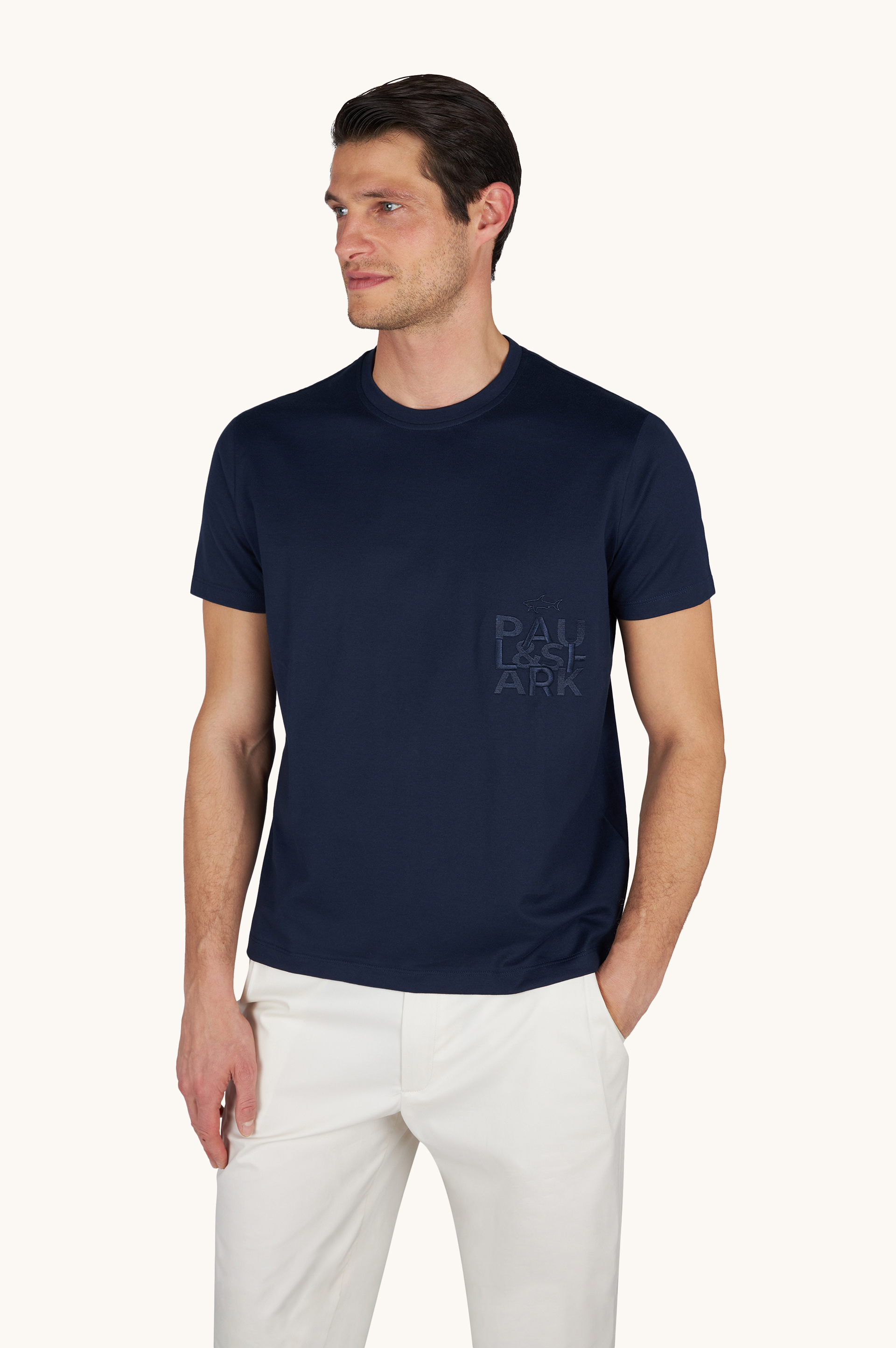 T-shirt en jersey de coton avec broderie image number 0