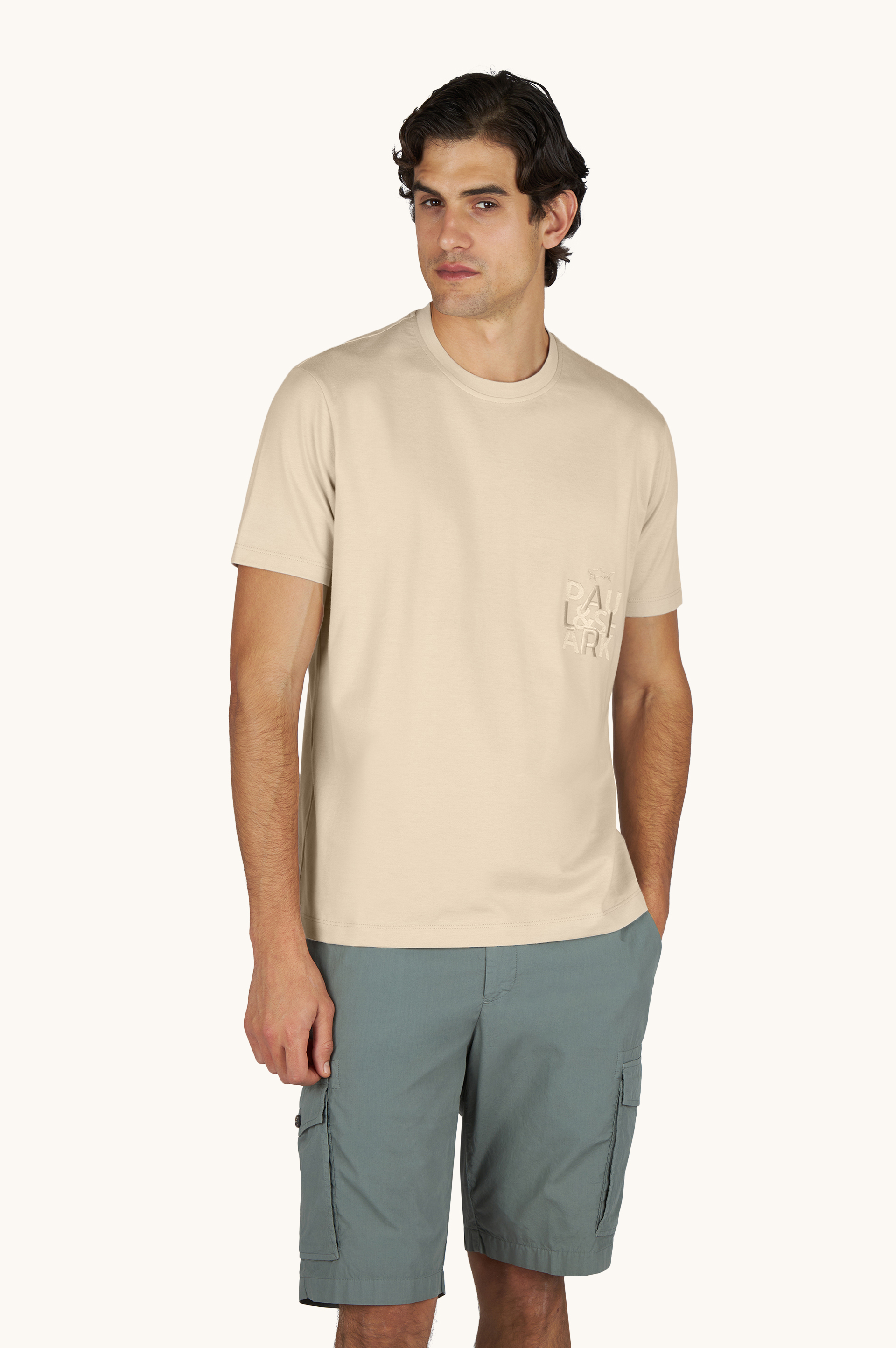 T-Shirt en jersey de coton avec broderie image number 0