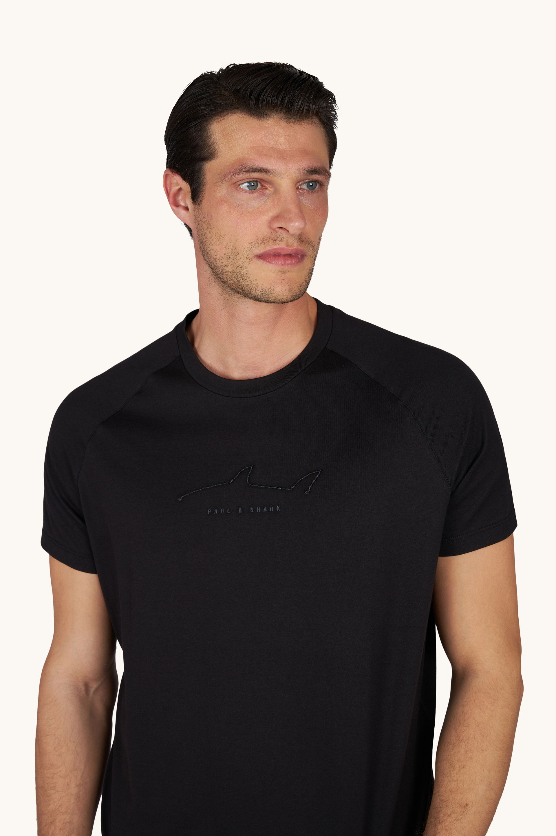 تي شيرت من جيرسي قطن مع تطريزات image number 4