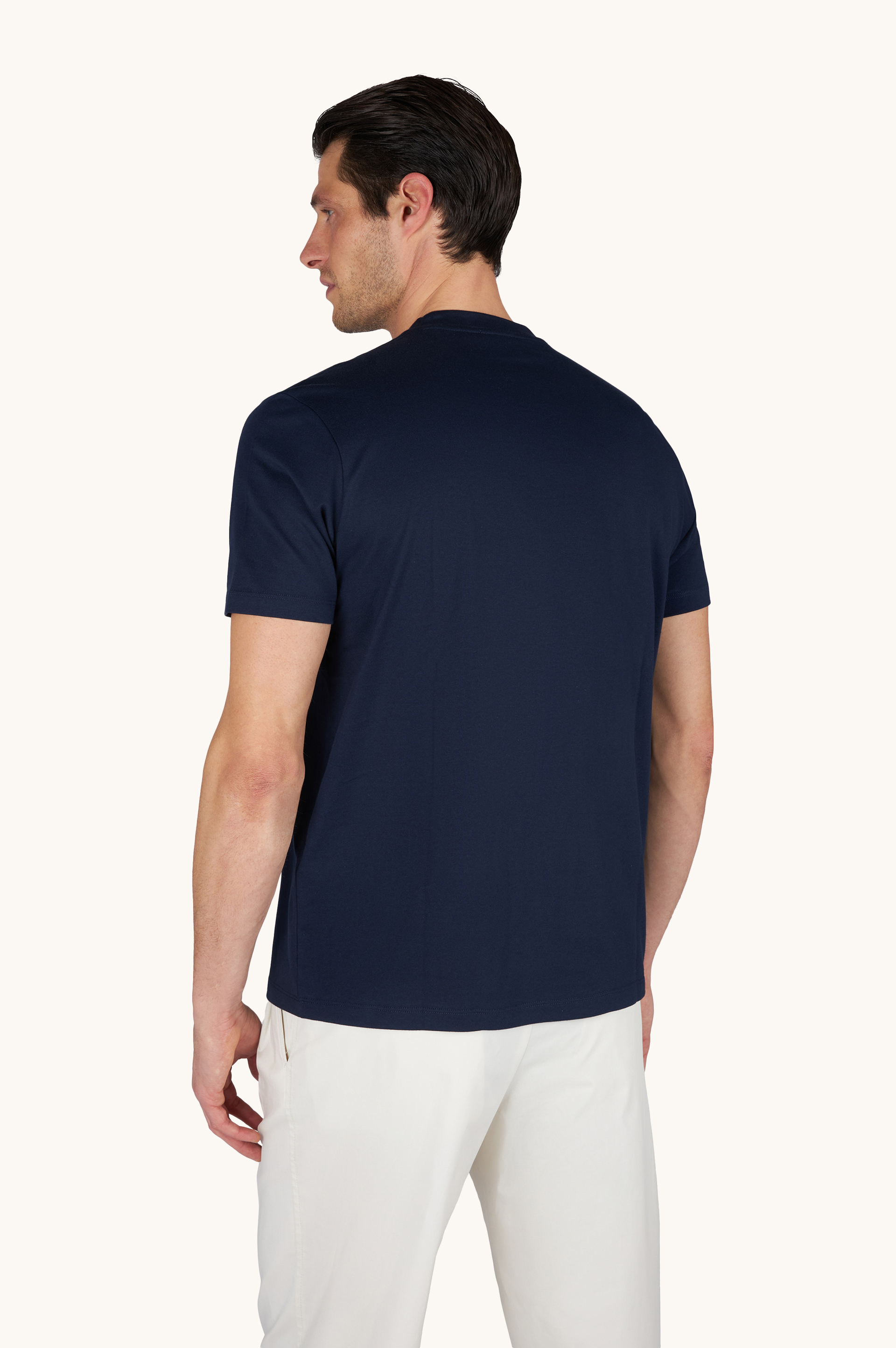 结构感棉针织 T 恤 image number 3