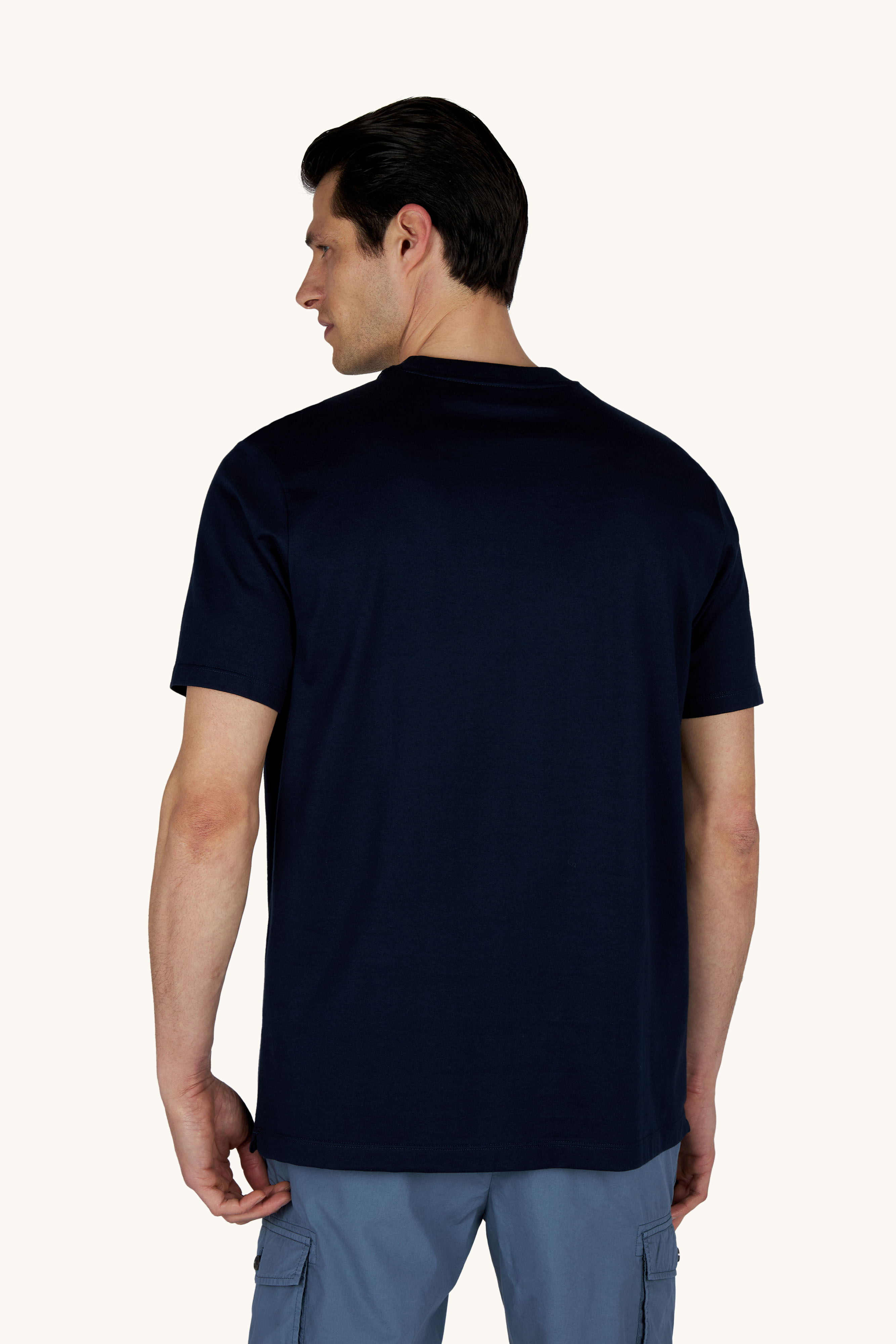 Structured cotton jersey T-shirt with graphic print image number 2
