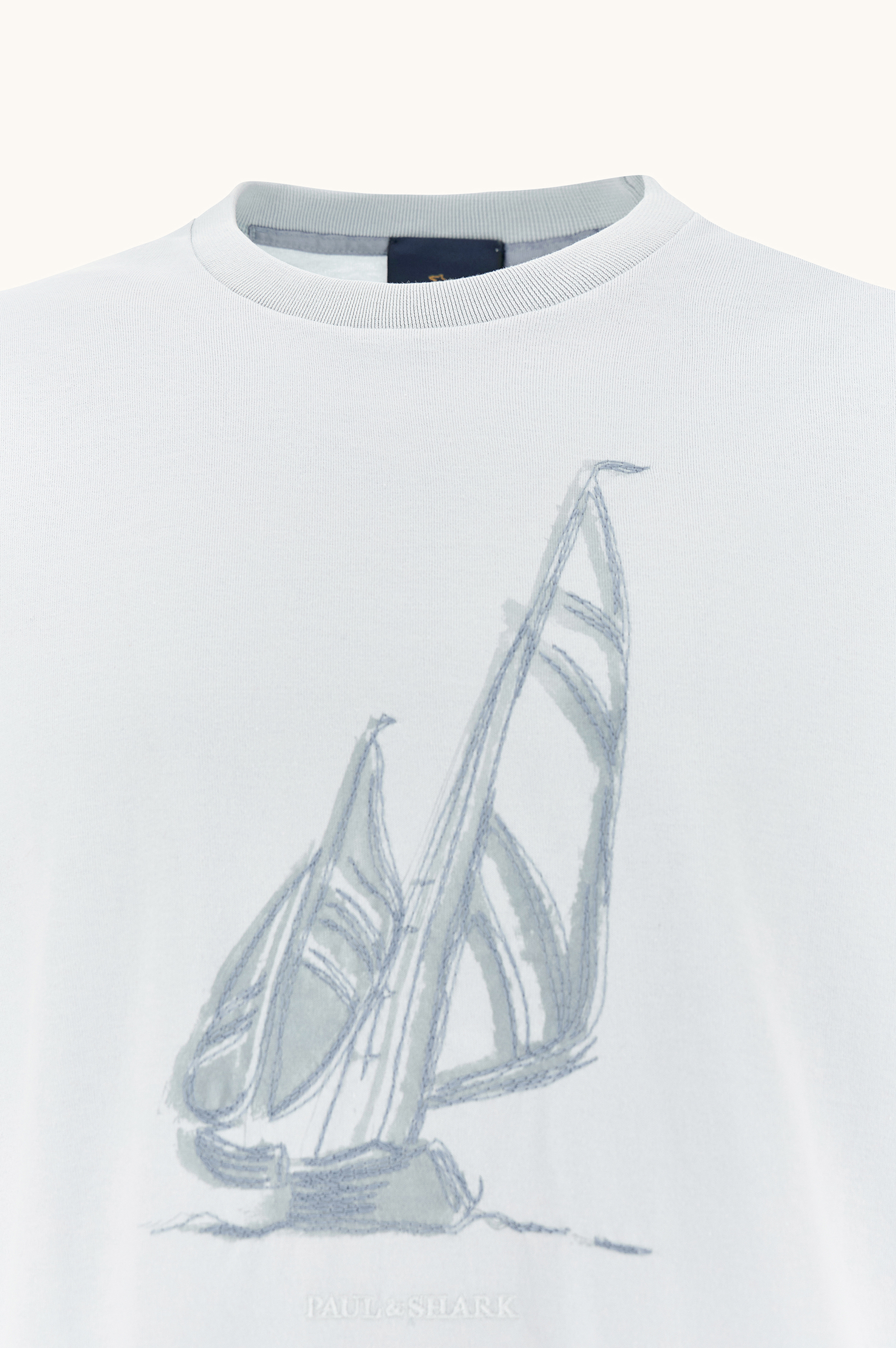 Camiseta de jersey de algod&oacute;n estructurado con estampado gr&aacute;fico image number 5