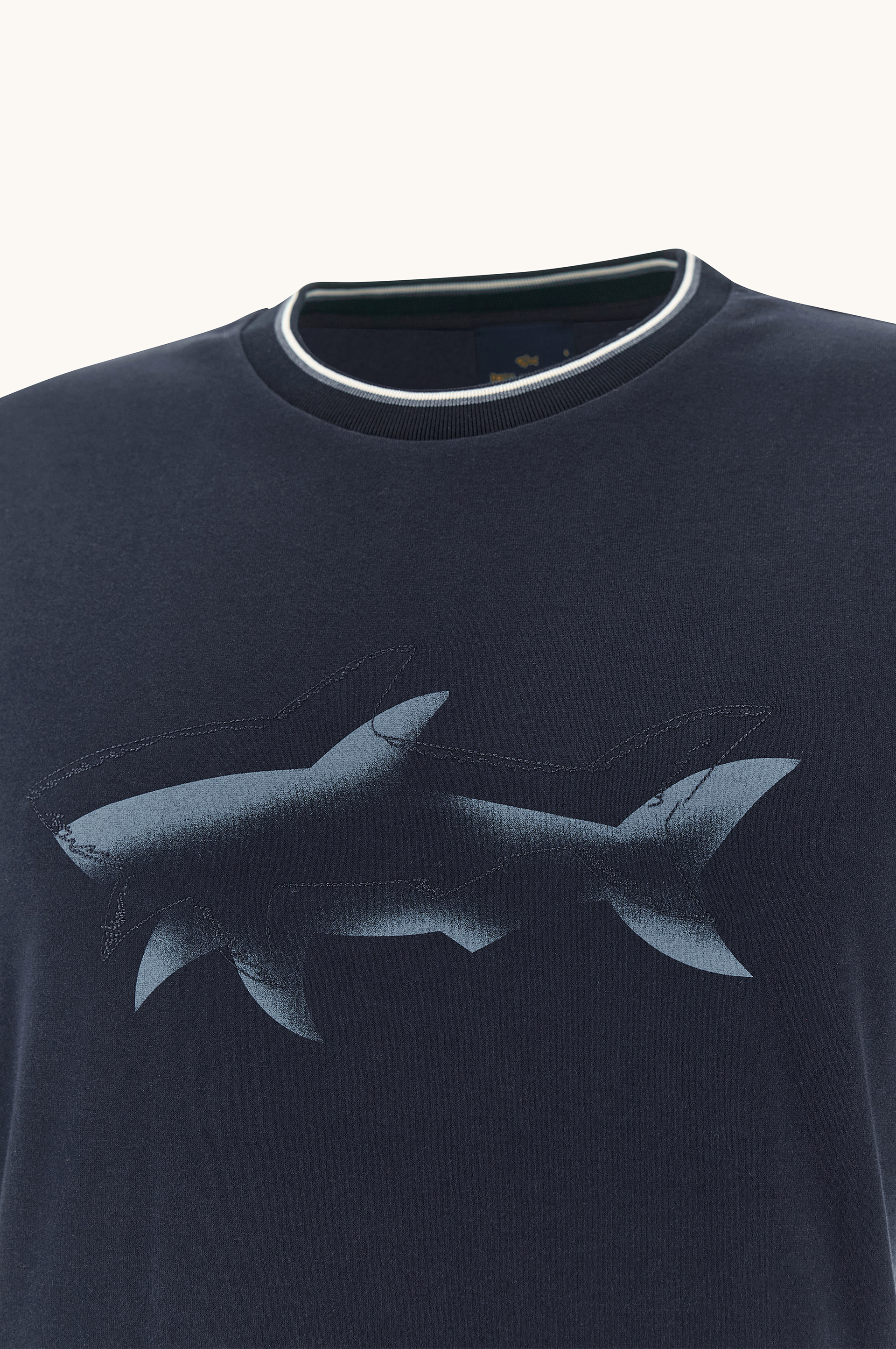 Camiseta de jersey de algod&oacute;n con estampado Shark image number 5