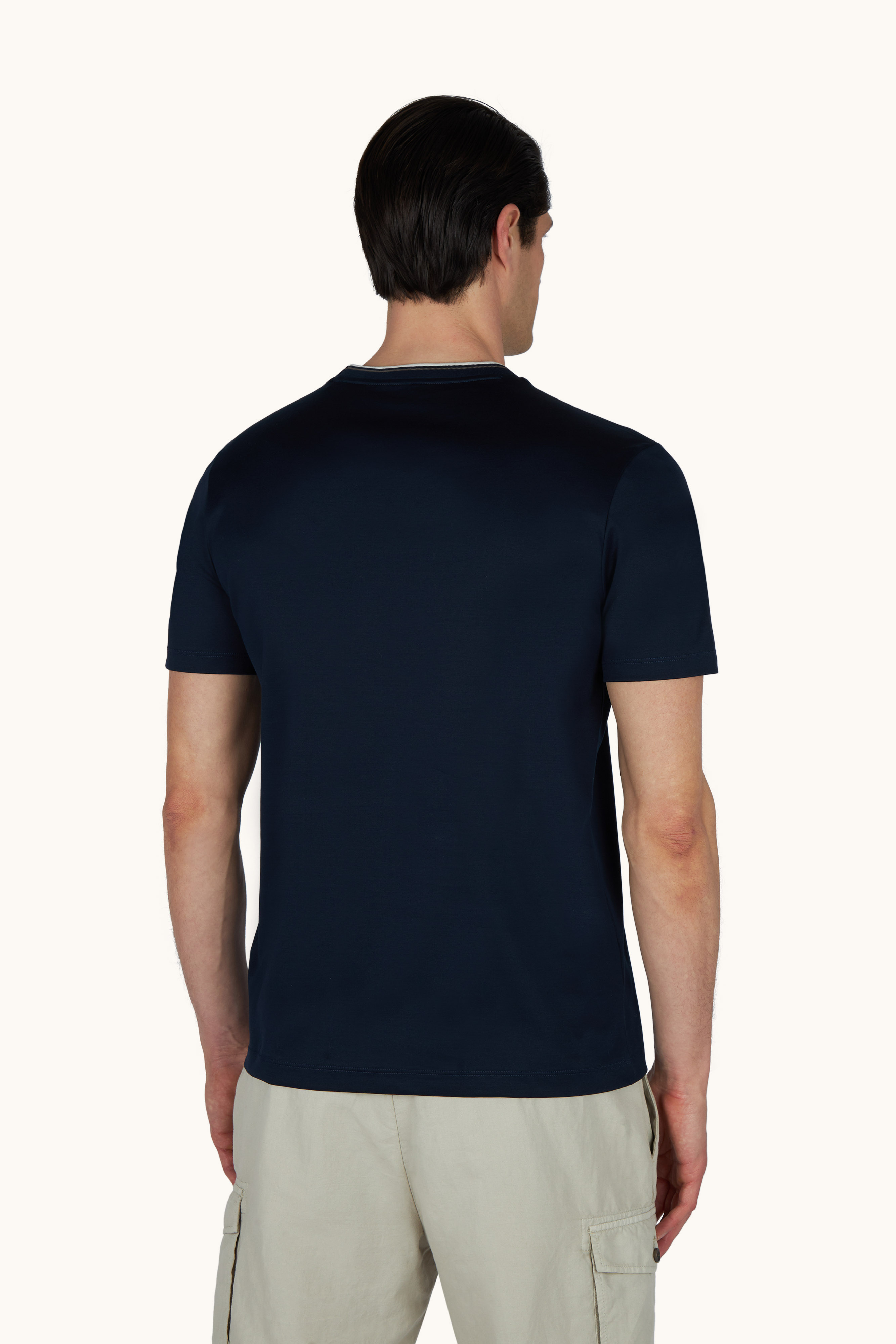 T-shirt en coton Aqua touch avec broderie h&eacute;raldique image number 3