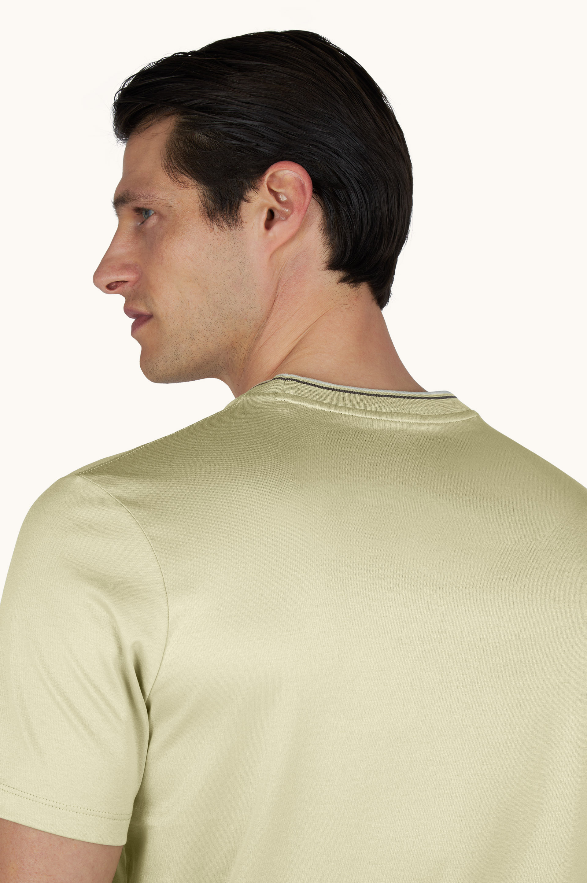 Aqua touch cotton T-Shirt with heraldic embroidery image number 5