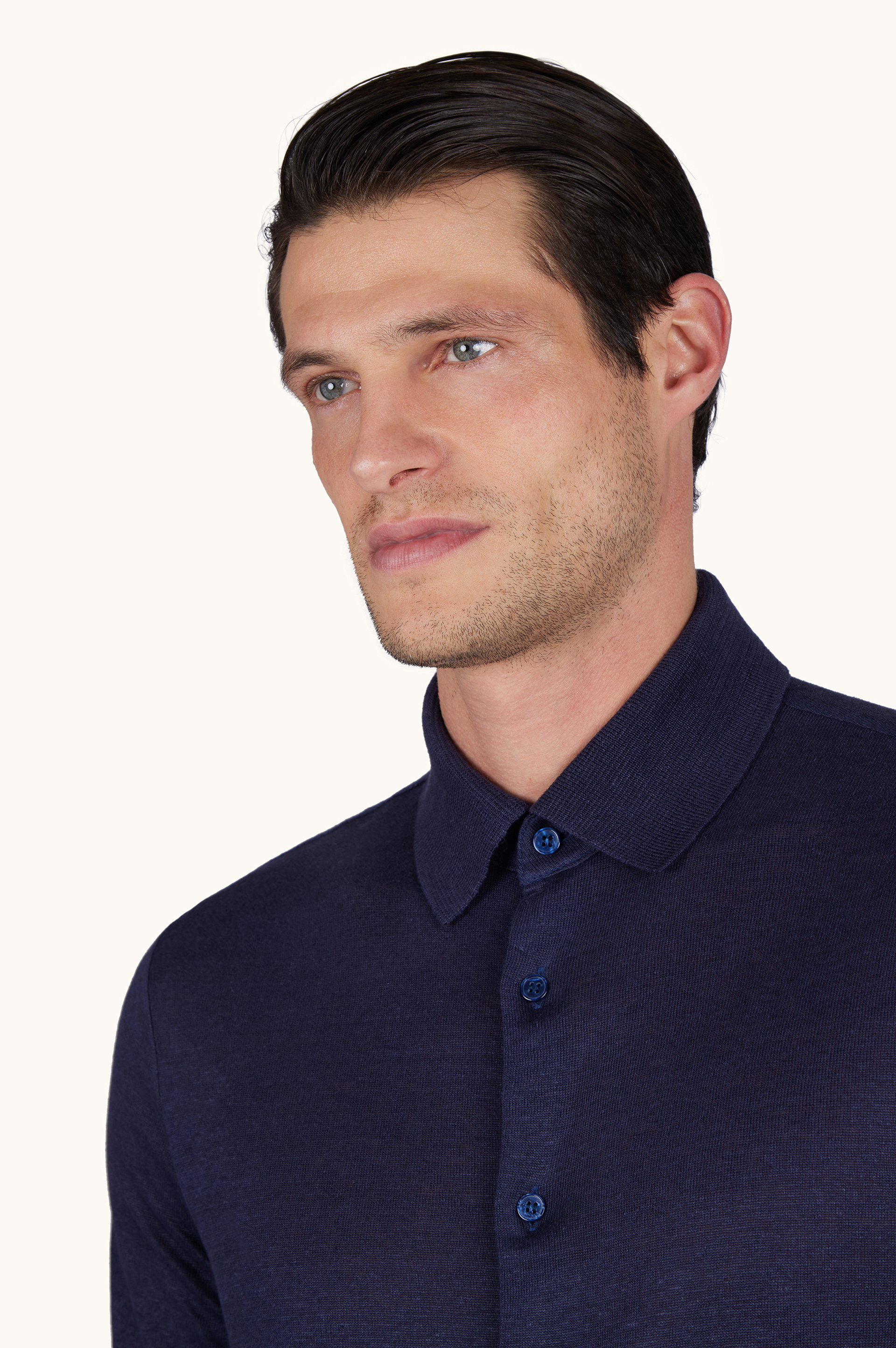 纯亚麻针织衬衫 image number 4