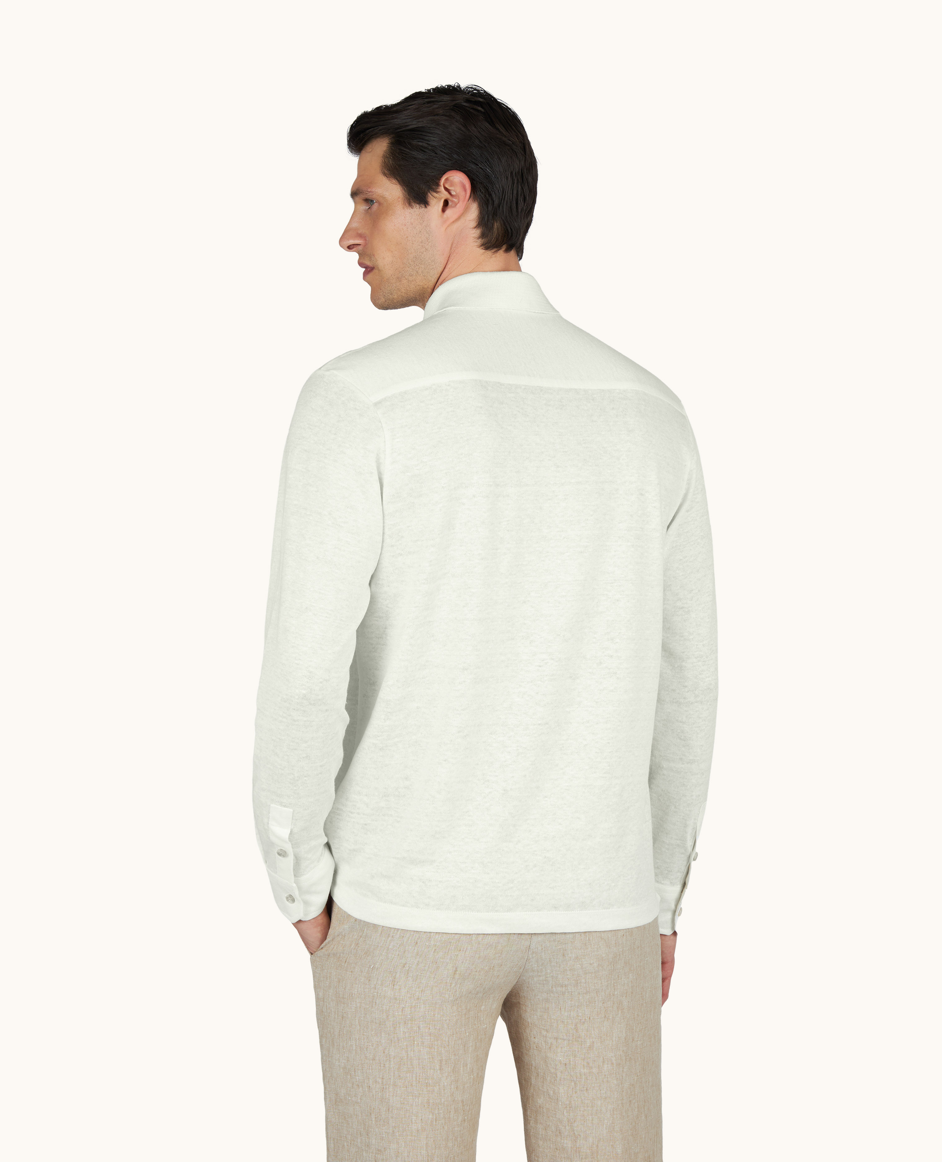 Pure linen jersey shirt image number 2