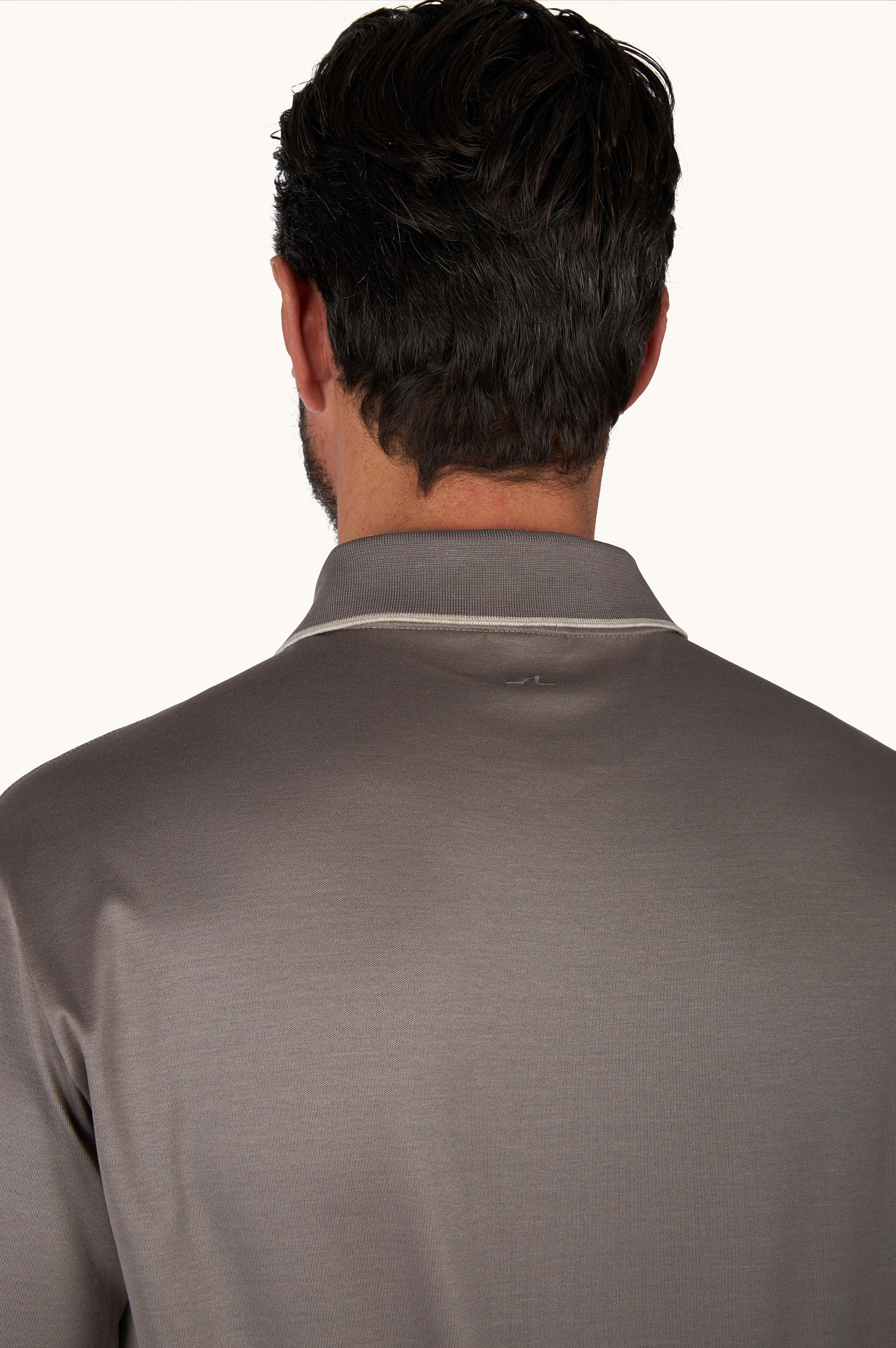 Cotton Aqua Touch polo with striped detail image number 5