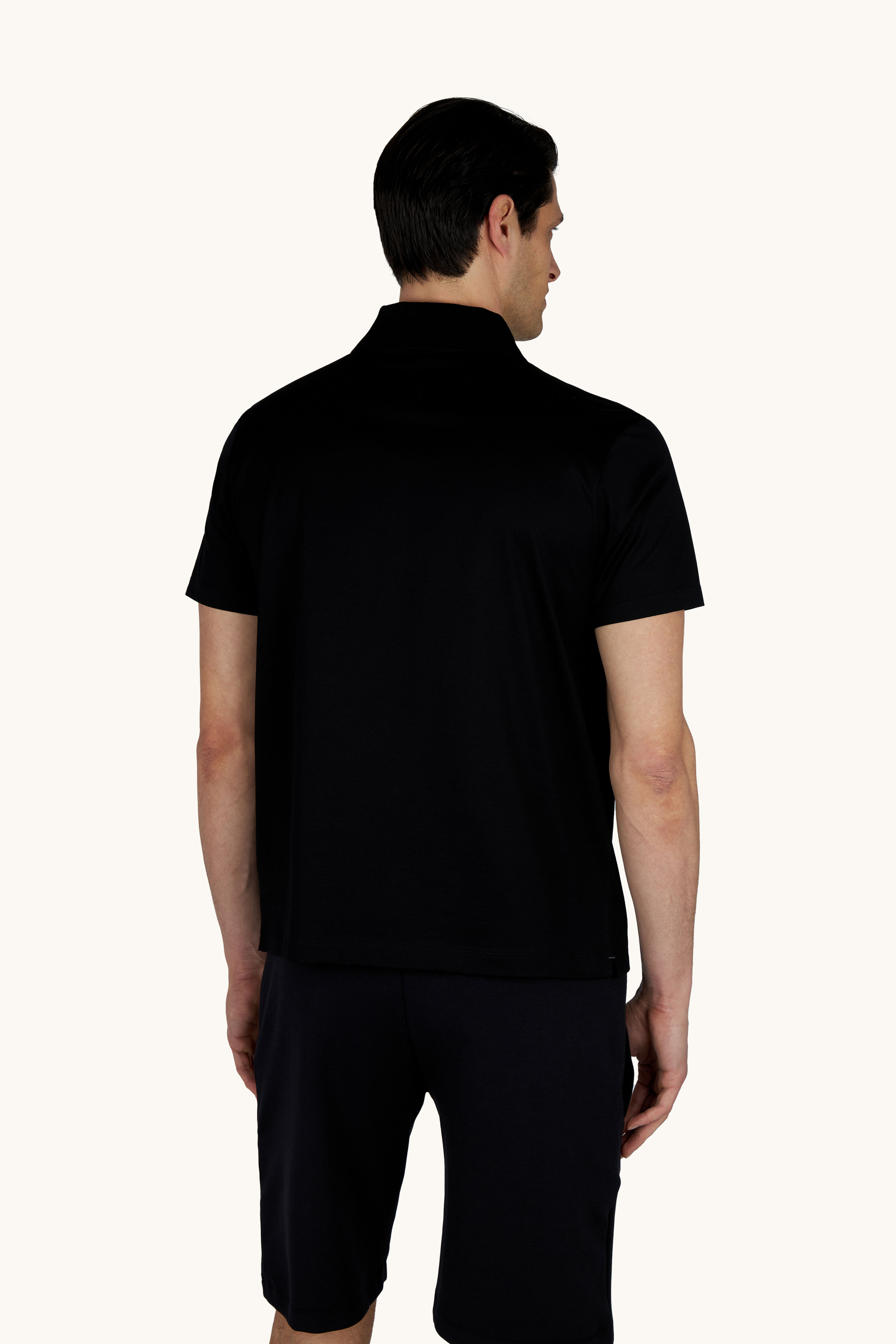 Polo in double mercerised cotton jersey image number 3
