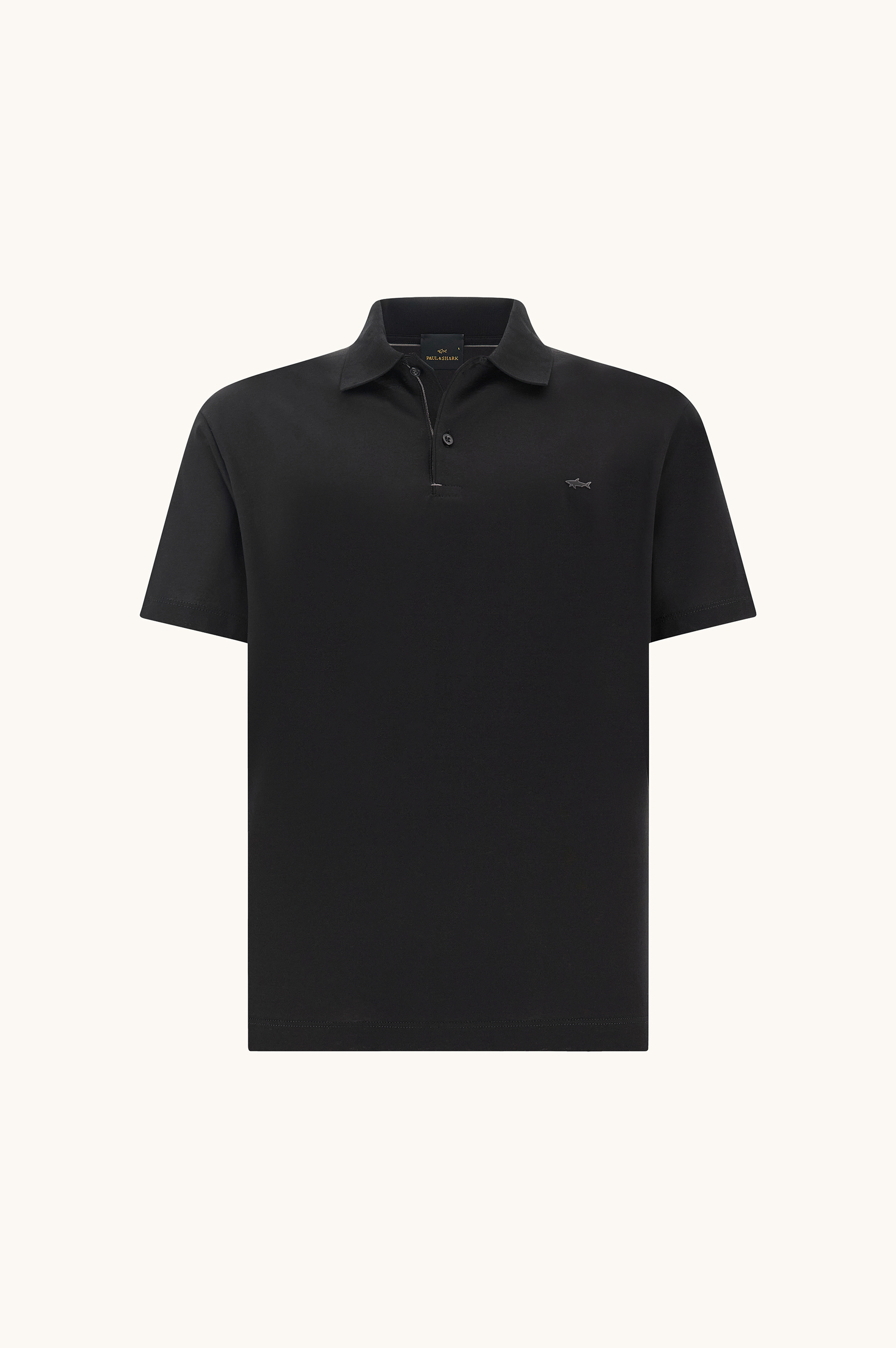 Polo in double mercerised cotton jersey image number 1
