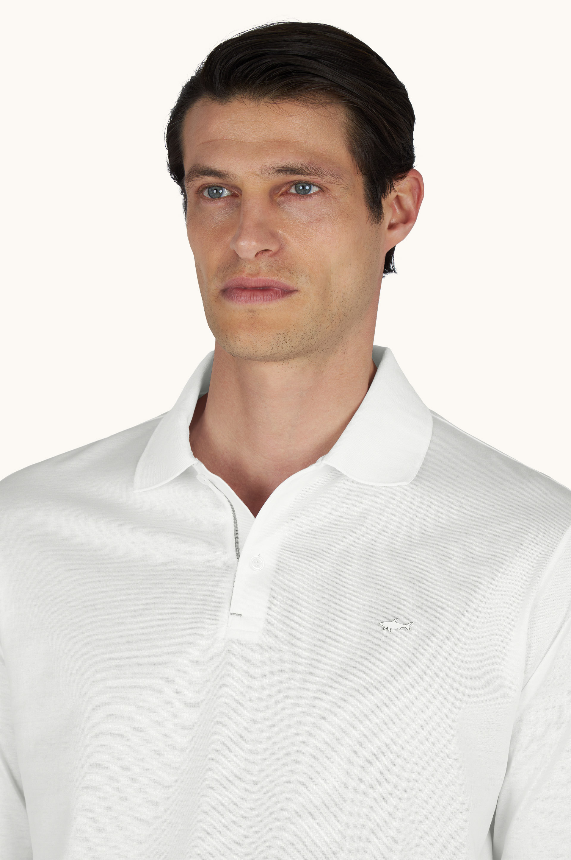 Polo in double mercerised cotton jersey image number 4