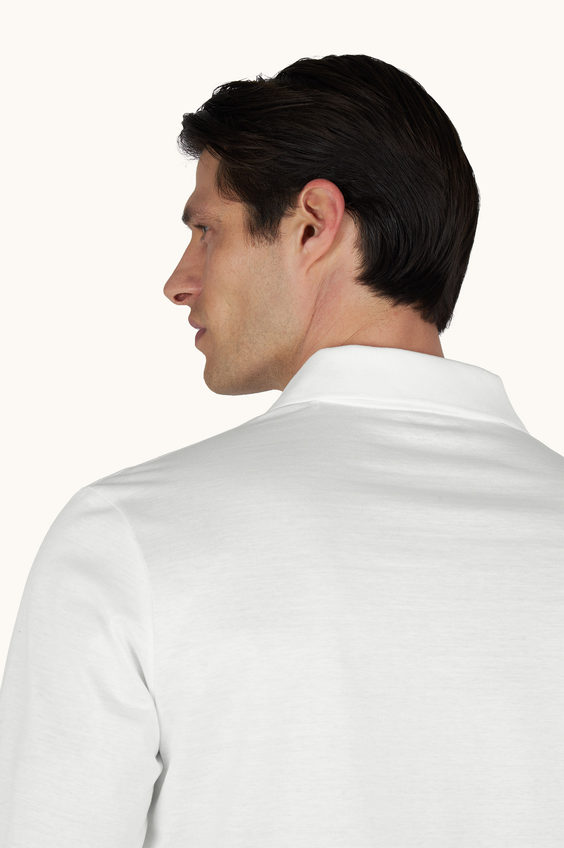 Polo in double mercerised cotton jersey image number 5