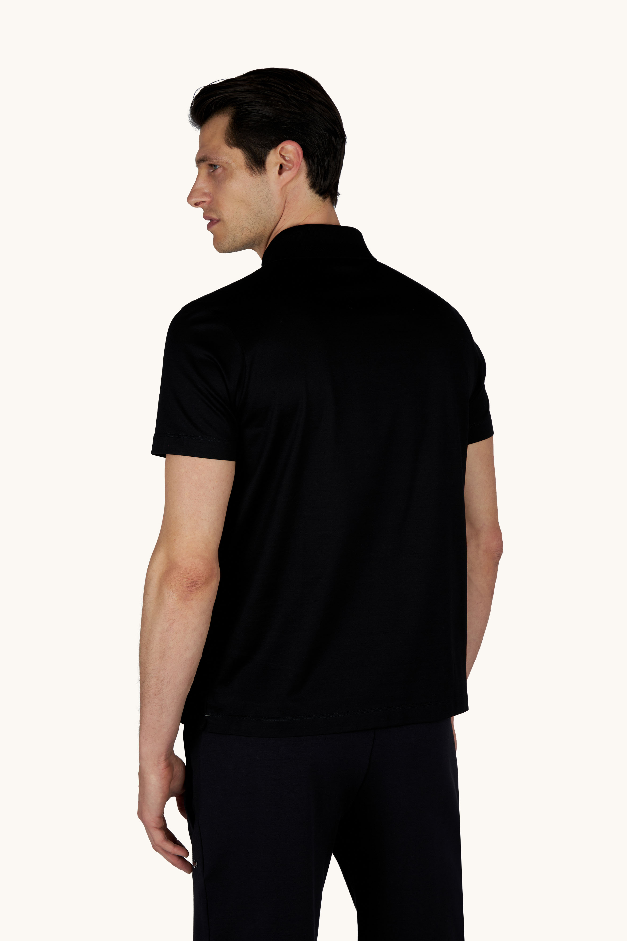 Polo mit Rei&szlig;verschluss aus doppelt mercerisiertem Baumwolljersey image number 3