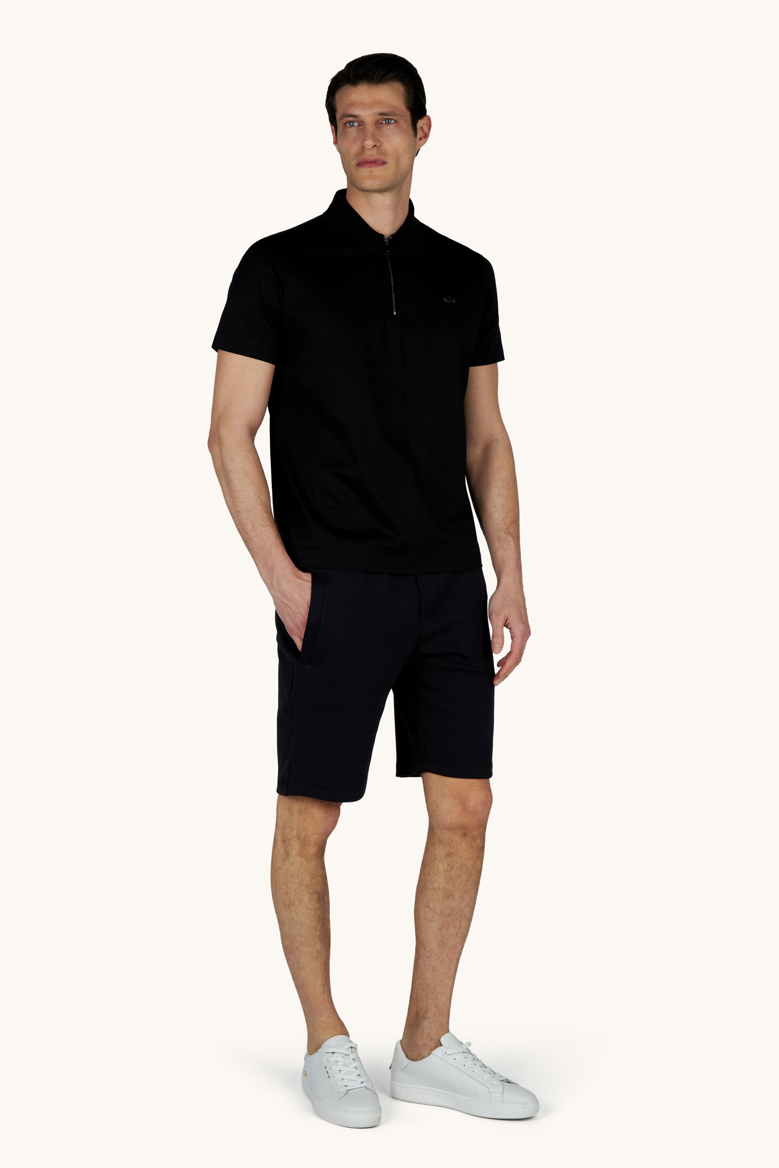 Polo mit Rei&szlig;verschluss aus doppelt mercerisiertem Baumwolljersey image number 7