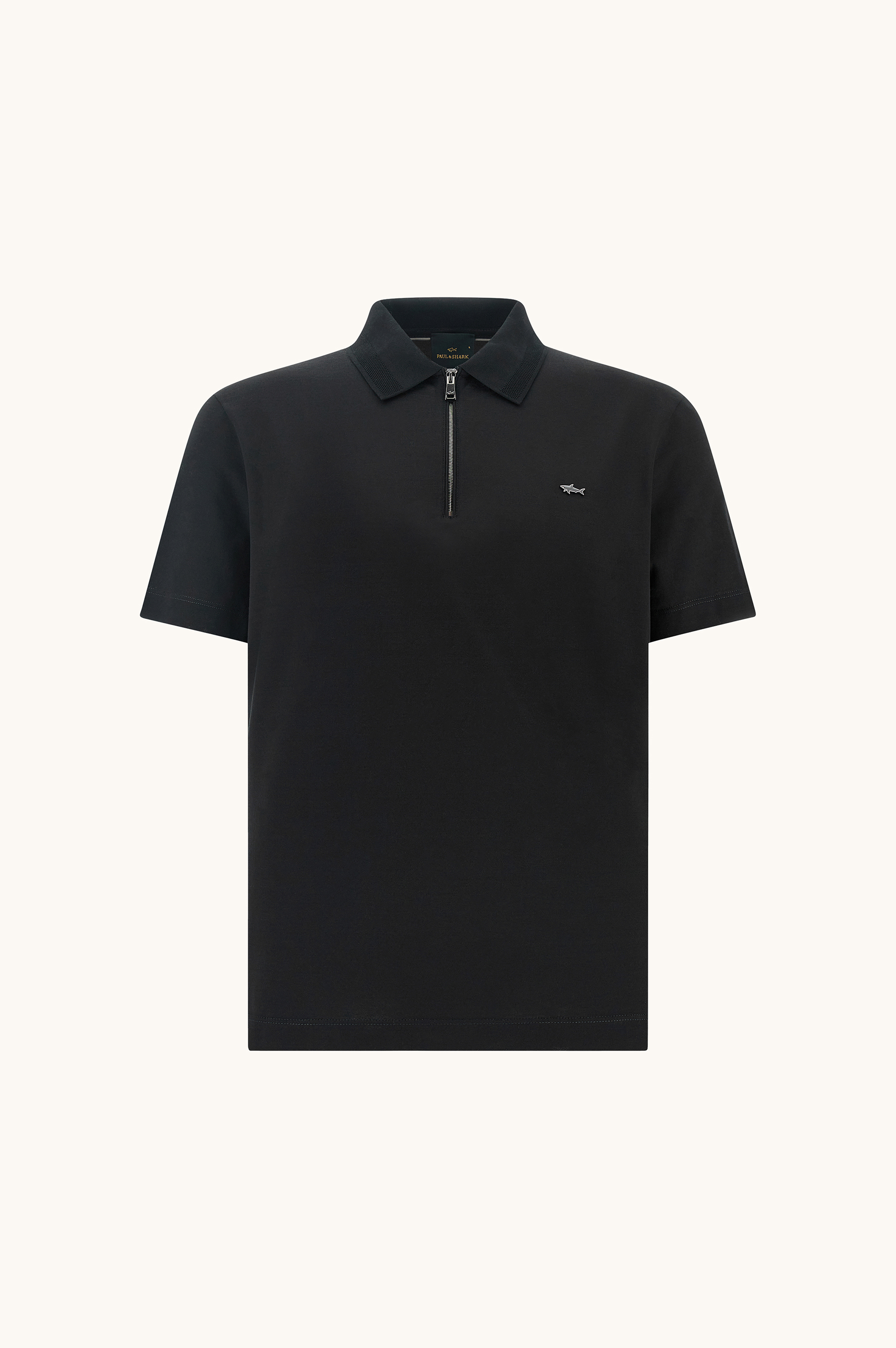 Polo mit Rei&szlig;verschluss aus doppelt mercerisiertem Baumwolljersey image number 1