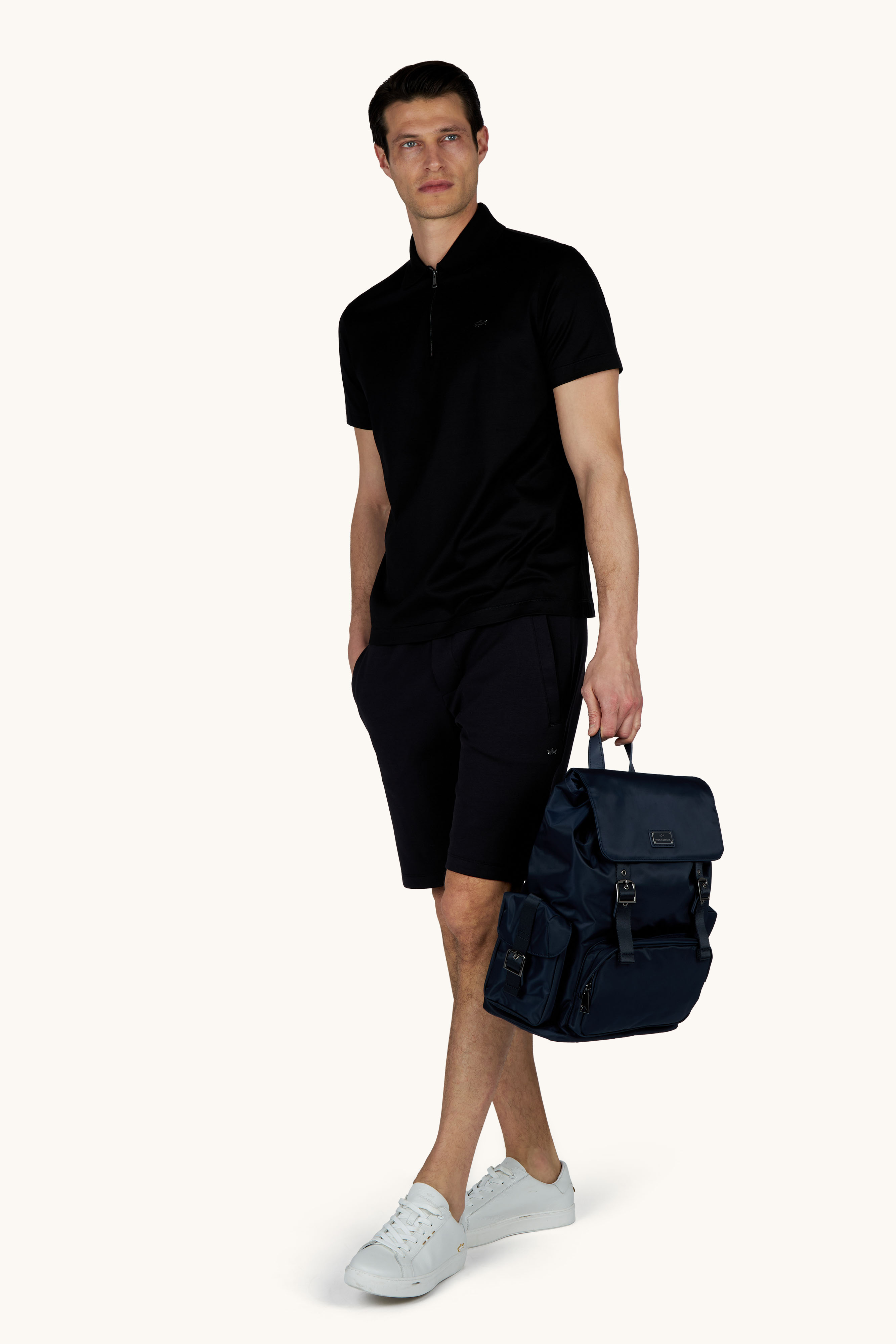 Polo mit Rei&szlig;verschluss aus doppelt mercerisiertem Baumwolljersey image number 2