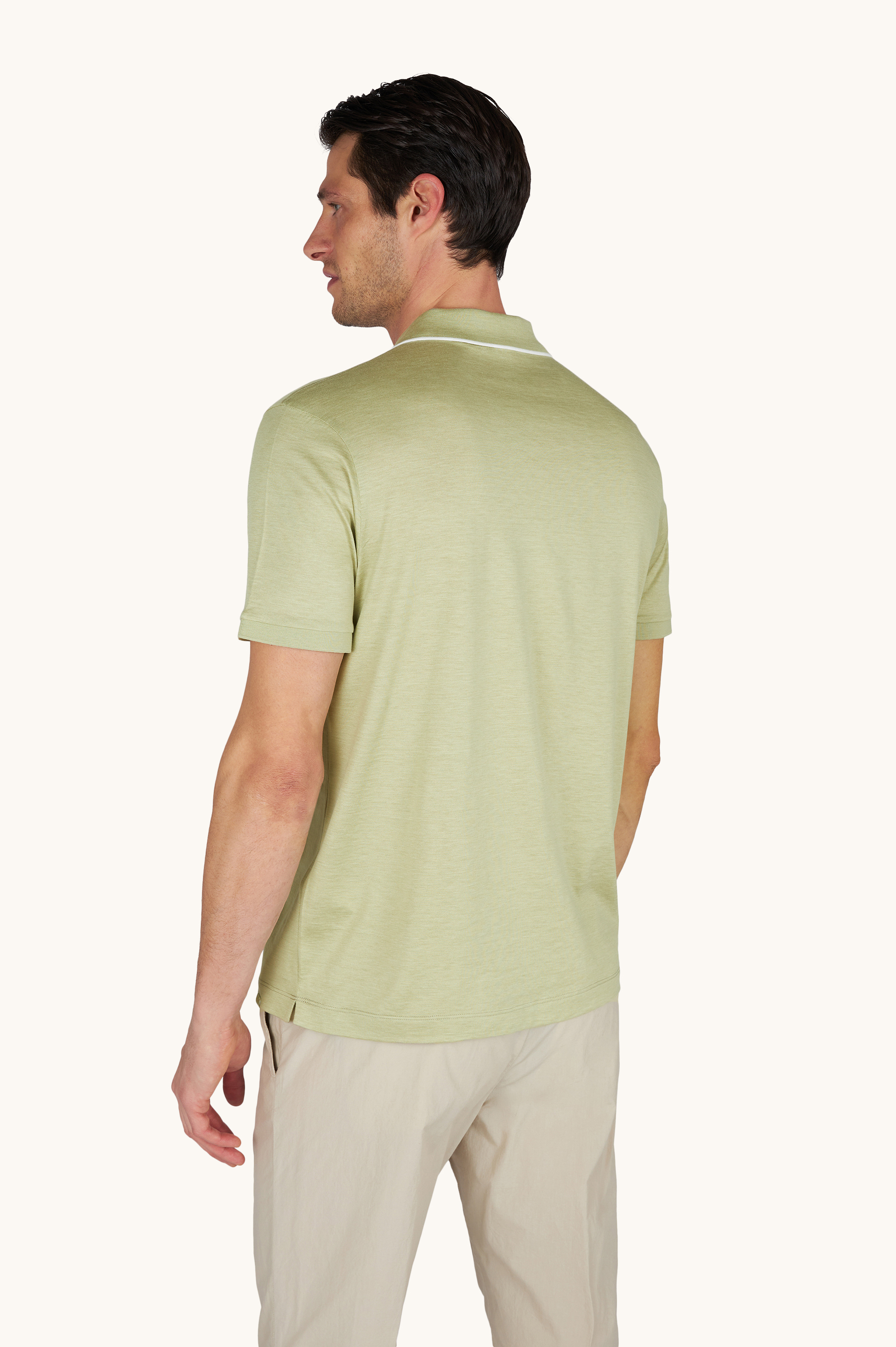 棉丝开领 Polo衫 image number 3