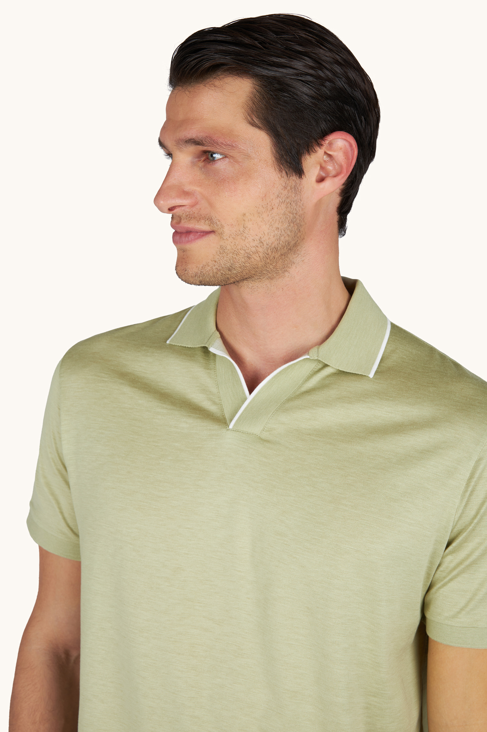 棉丝开领 Polo衫 image number 4