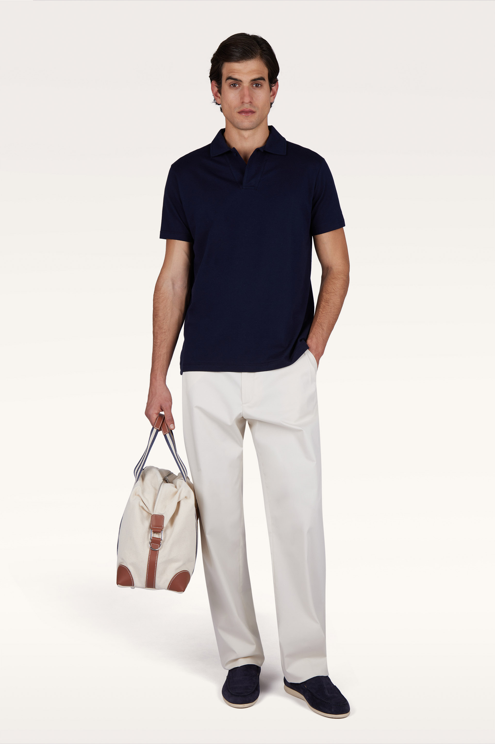 Polo in cotton and cashmere image number 1
