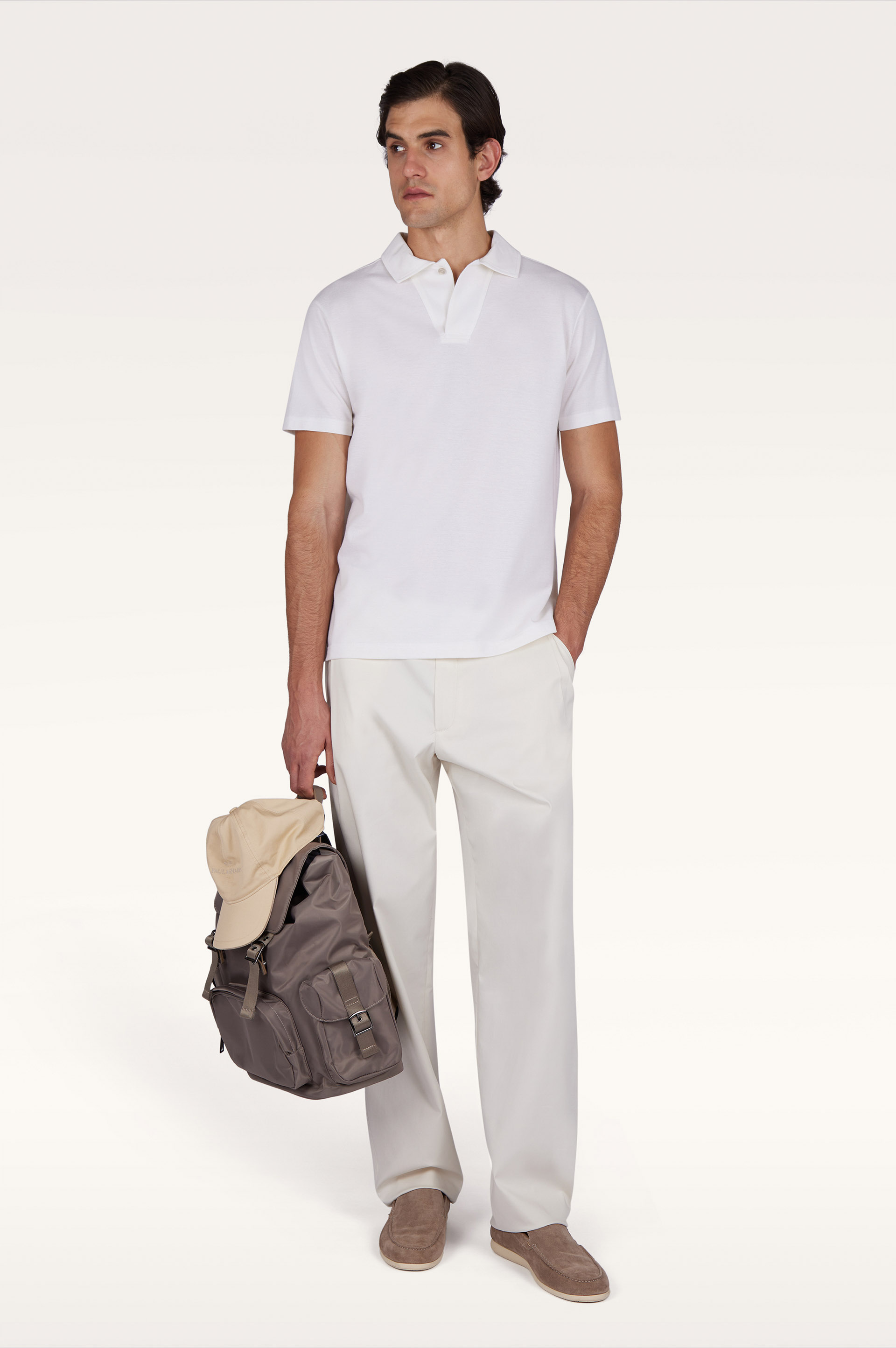 Polo en coton et cachemire image number 1